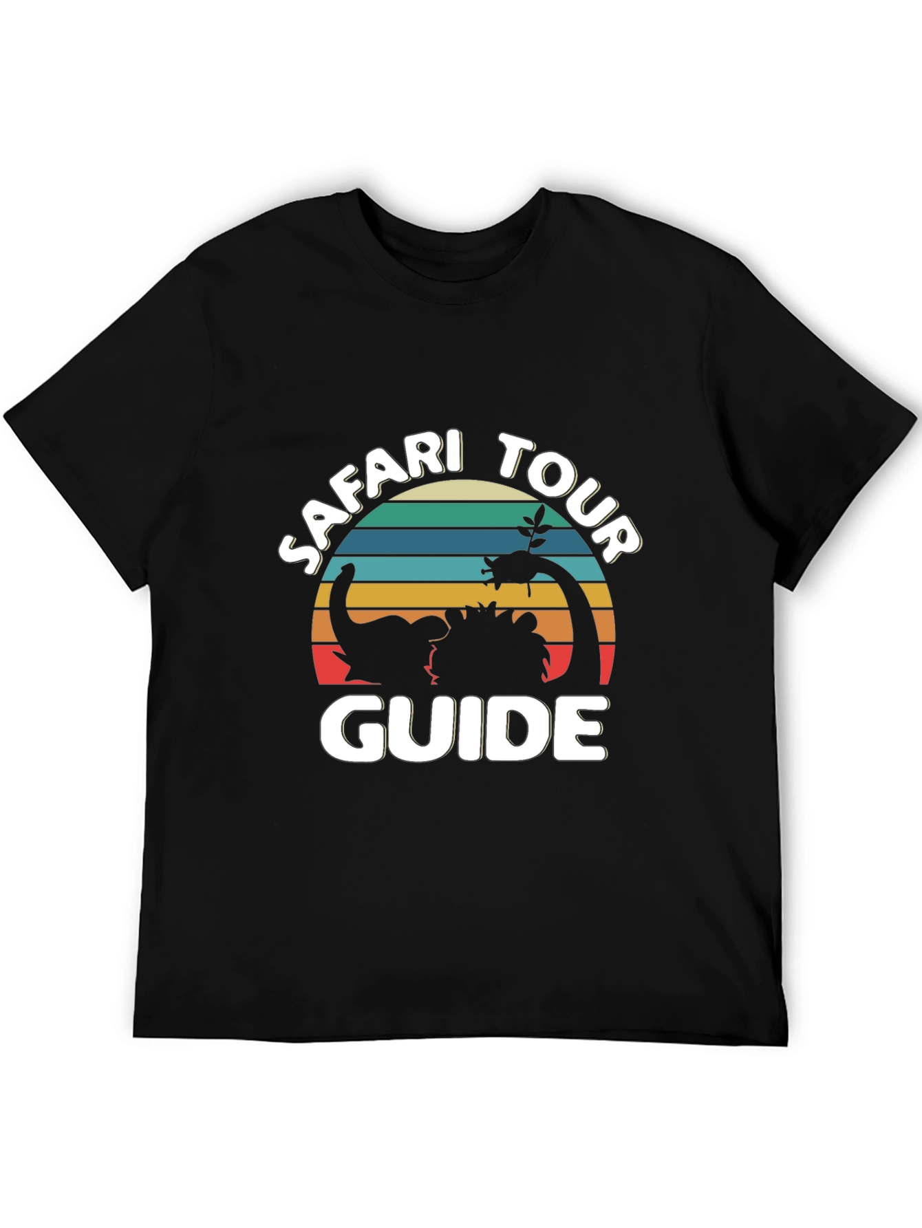 Black Safari Tour Guide Graphic Tee - Black view 5