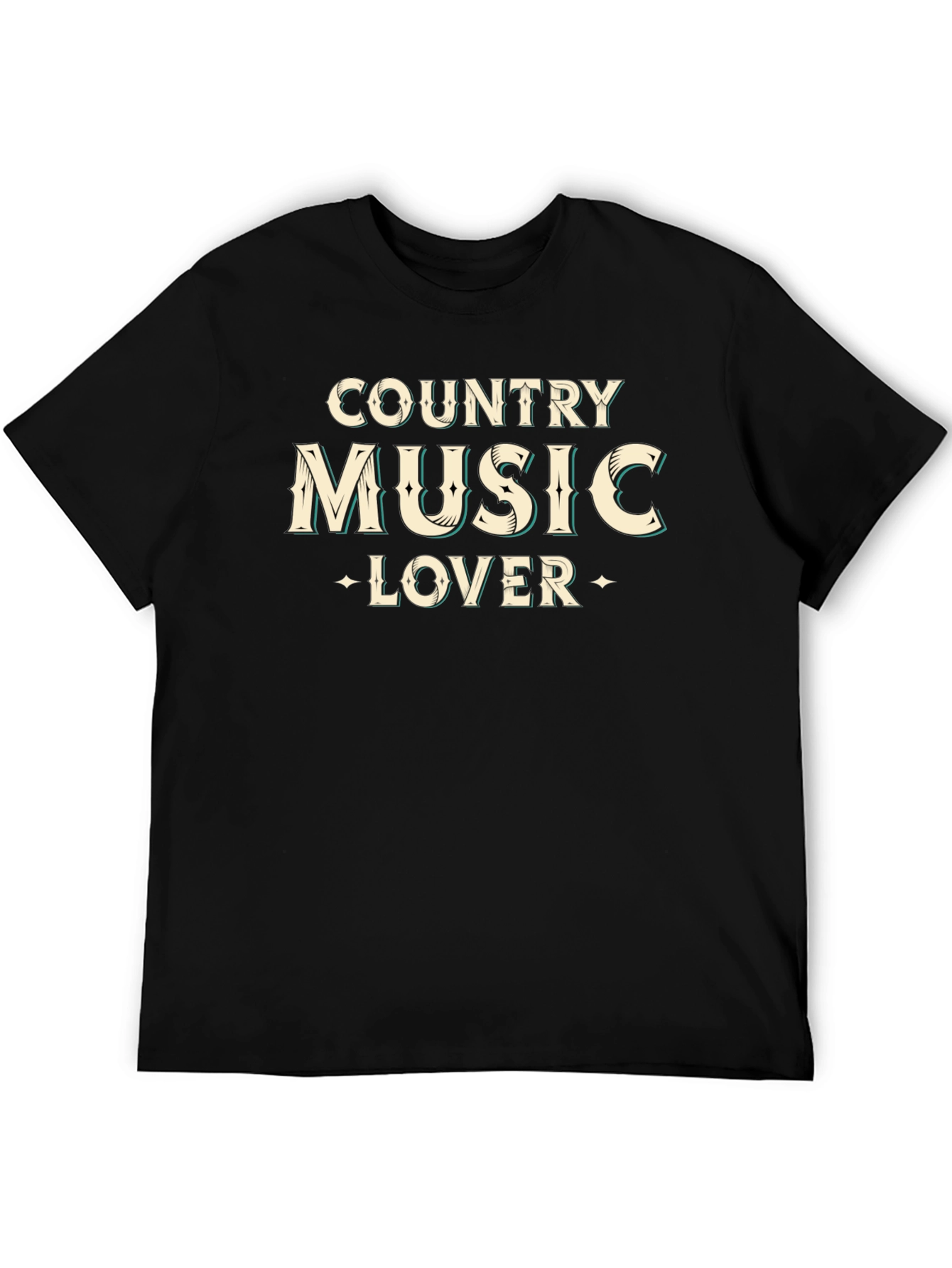 Black Country Music Lover Graphic Tee view 5