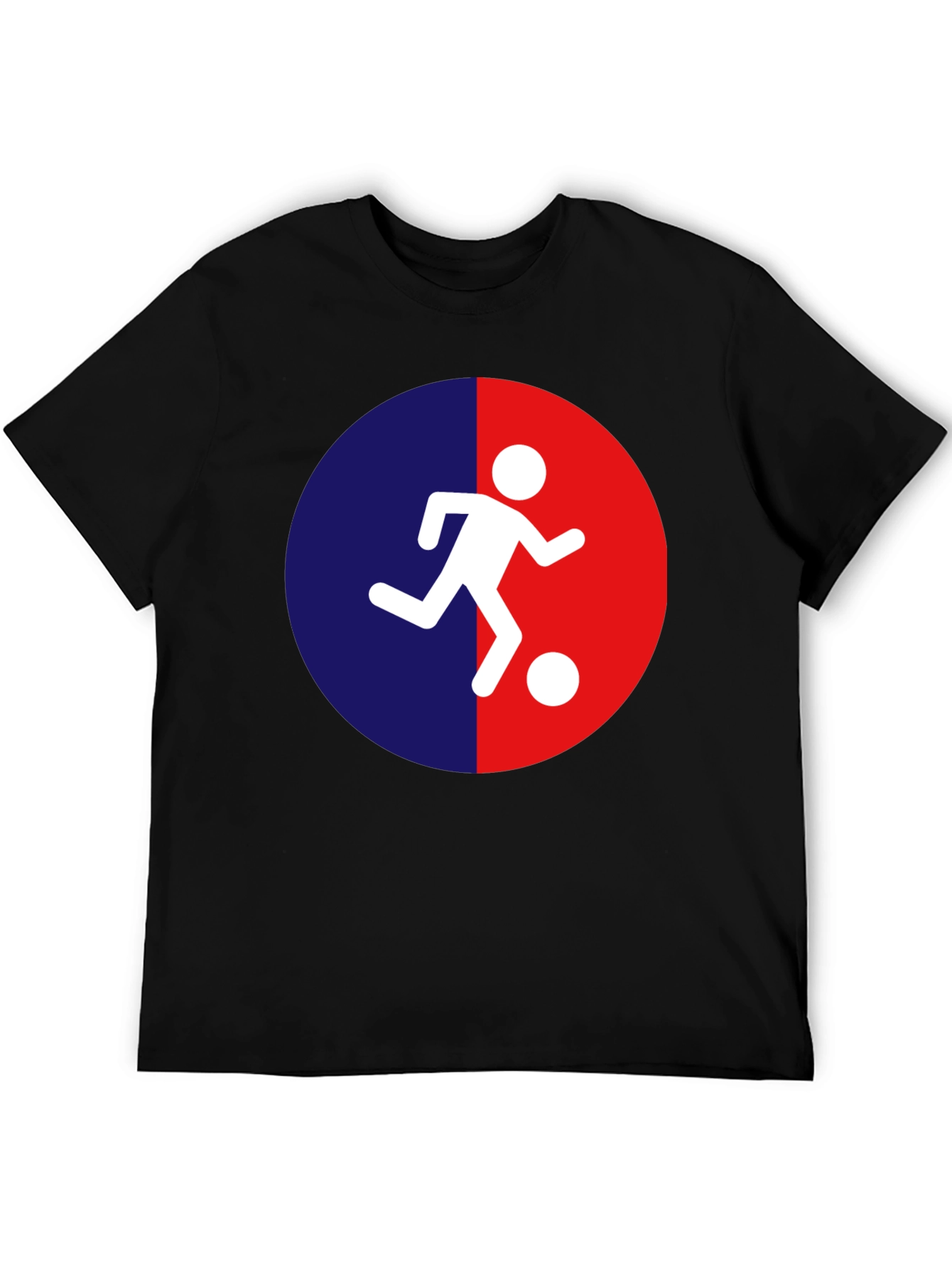Black Soccer Player Graphic T-Shirt view 5