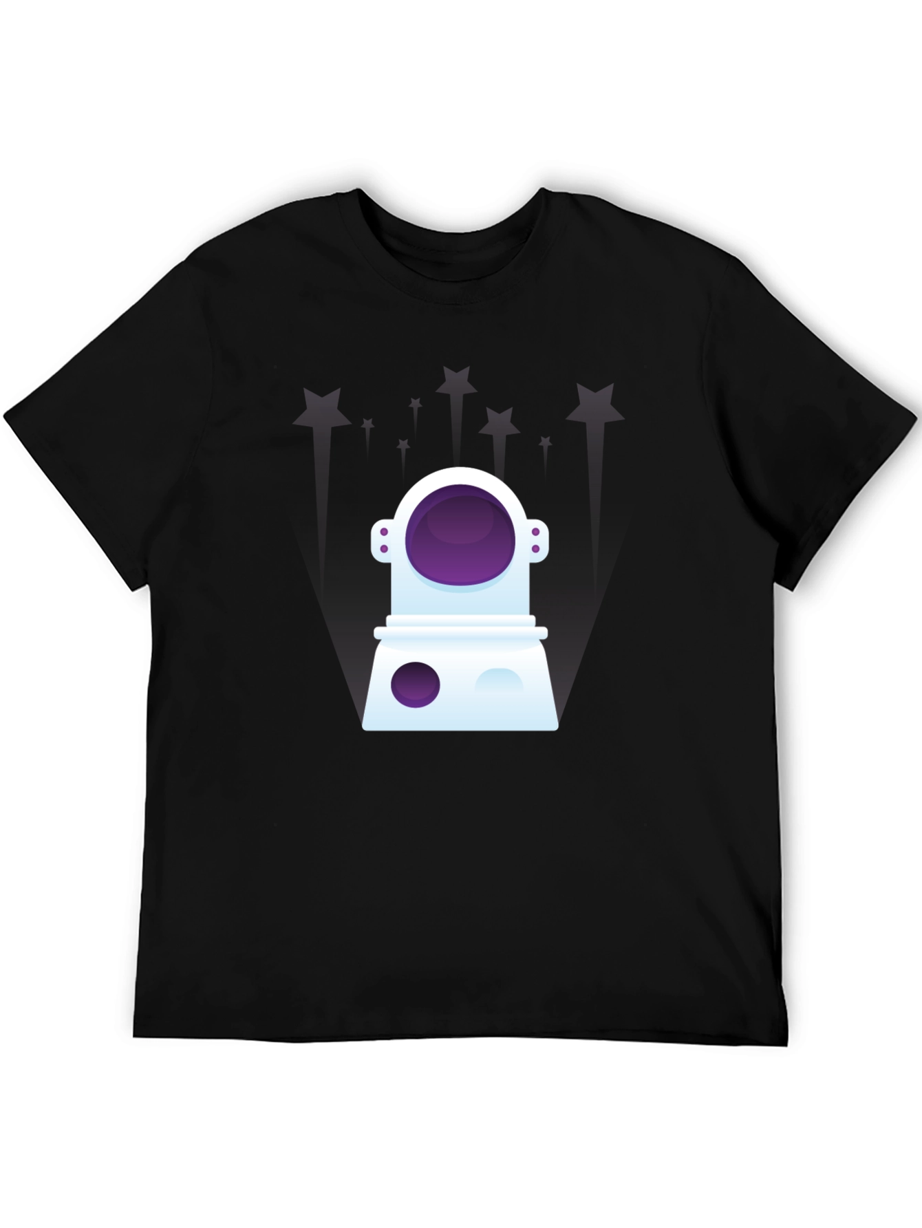 Black Astronaut Graphic Tee - Space Lover T-Shirt view 5