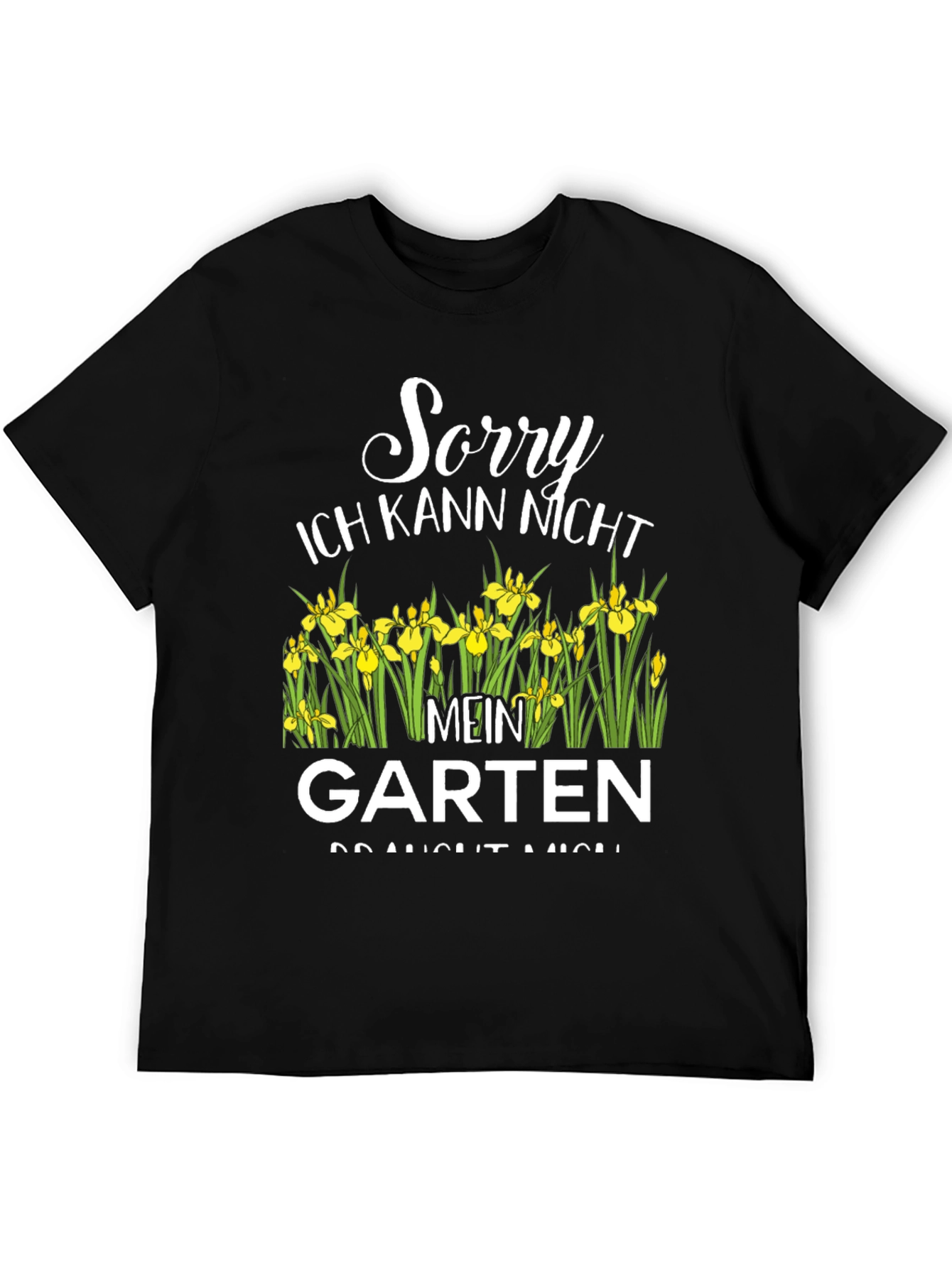 Black Sorry Mein Garten T-Shirt view 5