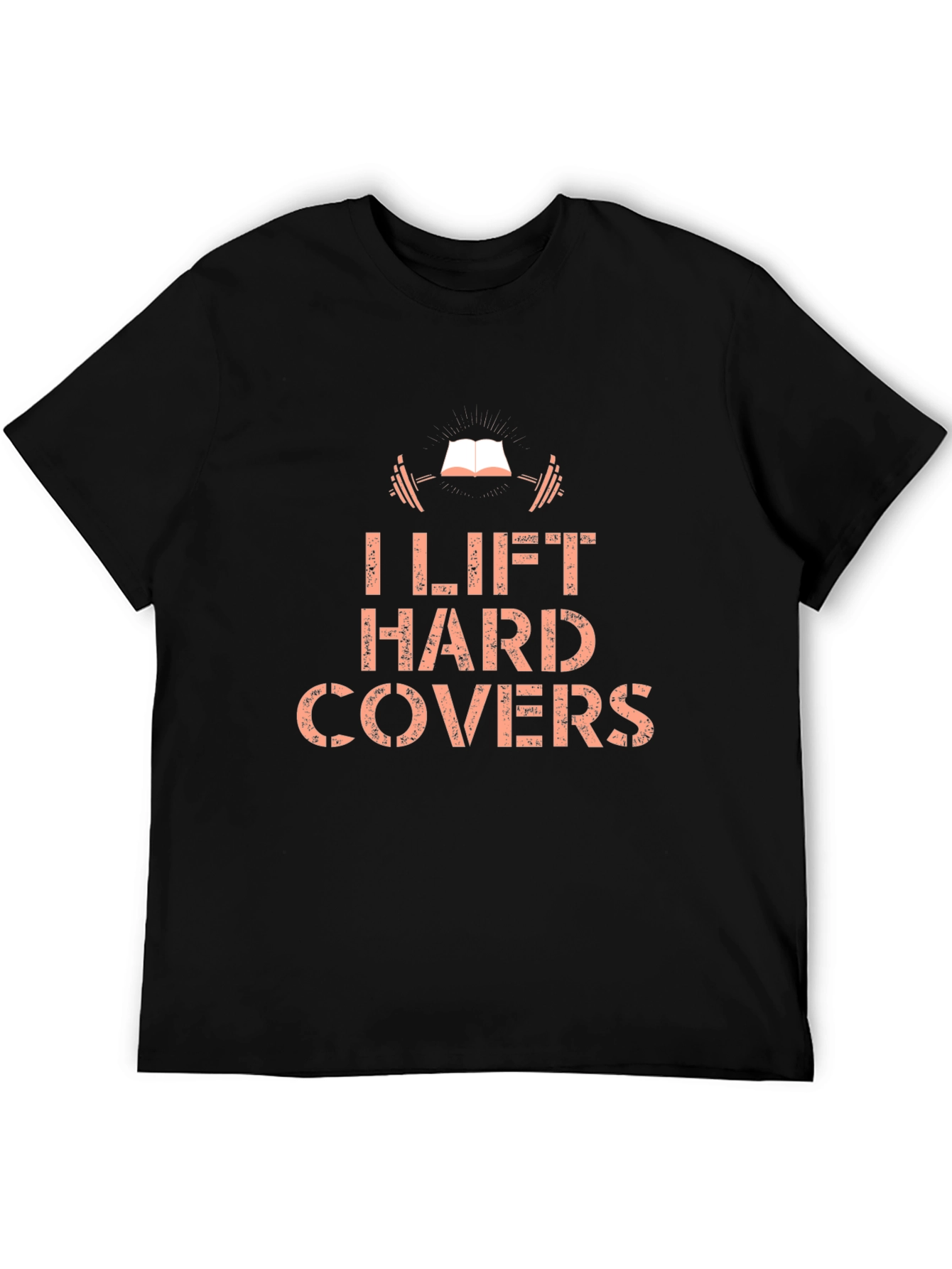 Black I Lift Hard Covers Black Graphic T-Shirt view 5