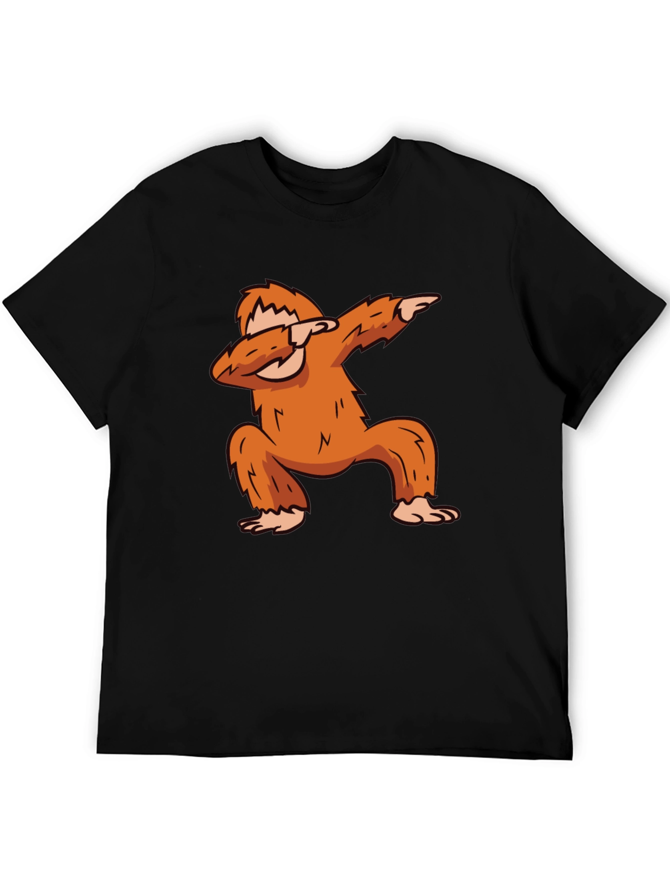 Black Bigfoot Dabbing Graphic Tee - Black view 5