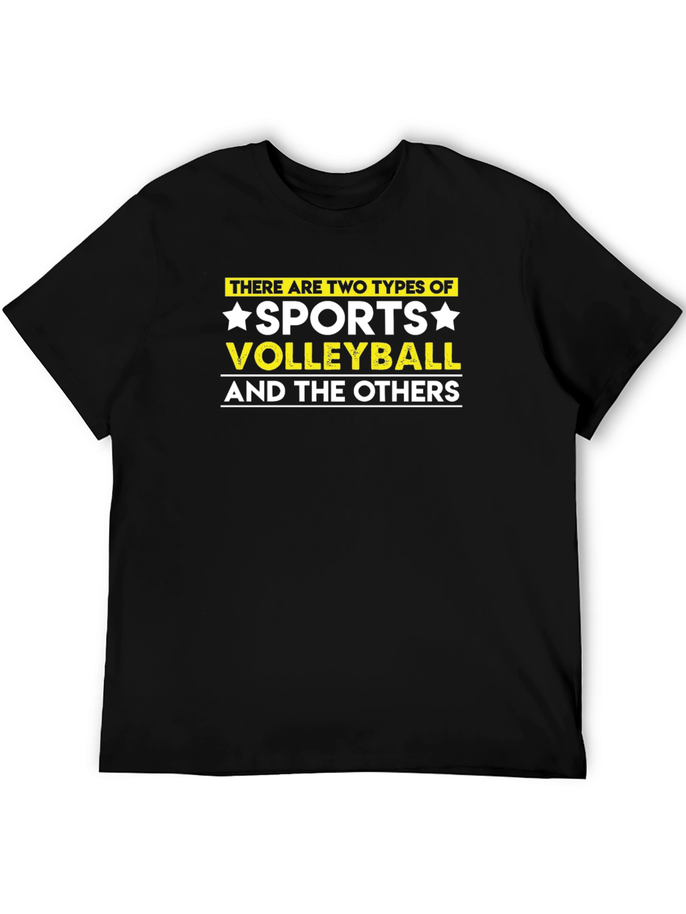 Black Volleyball Sports T-Shirt - Funny Novelty Tee view 5