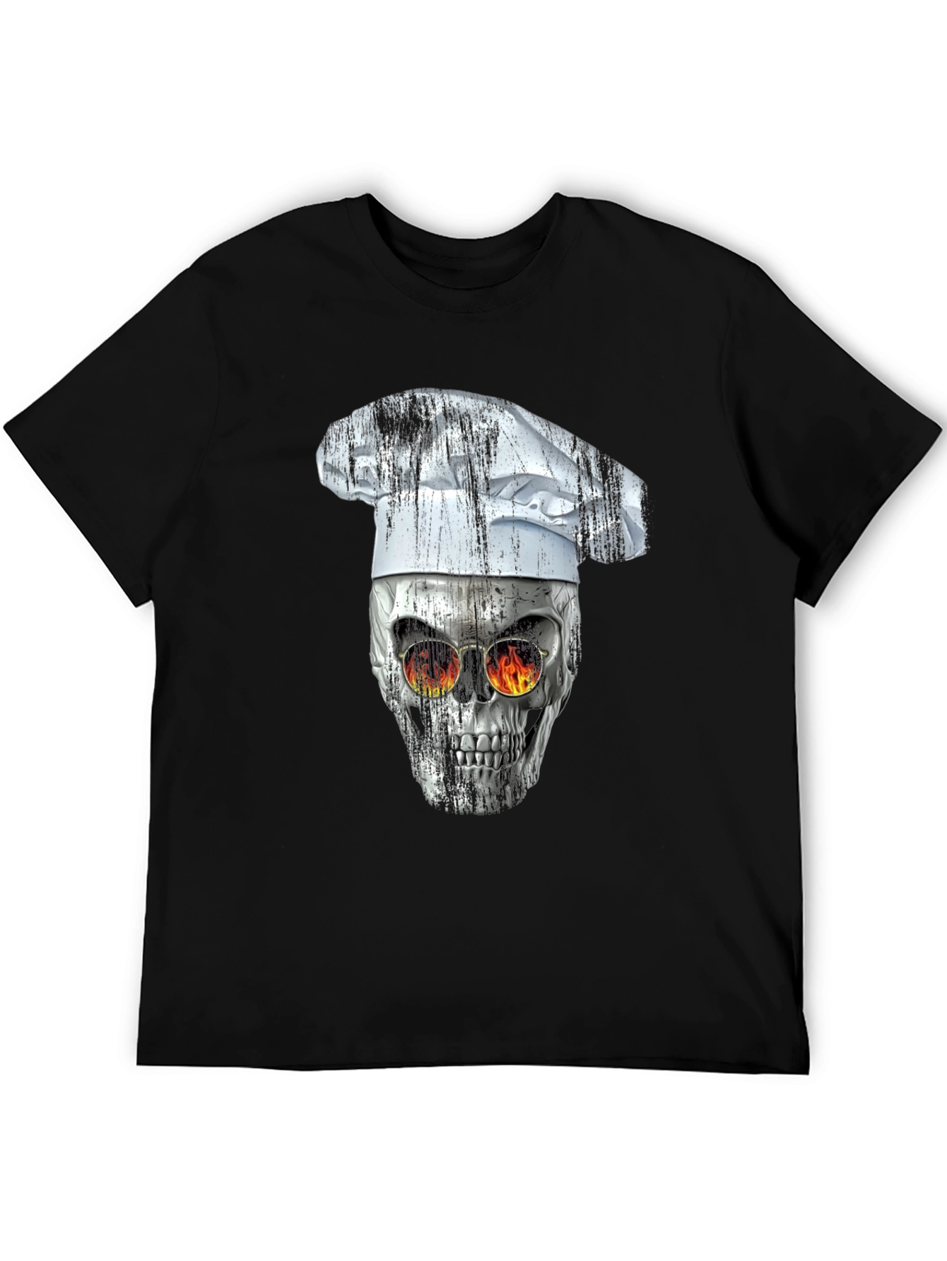 Black Skull Chef T-Shirt view 5