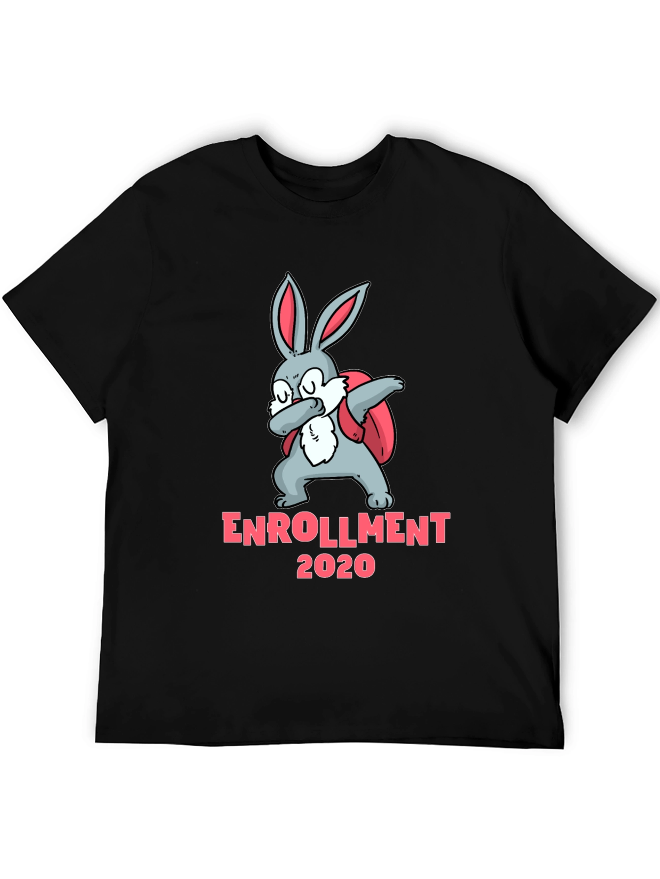 Black Enrollment 2020 Rabbit Dab T-Shirt view 5