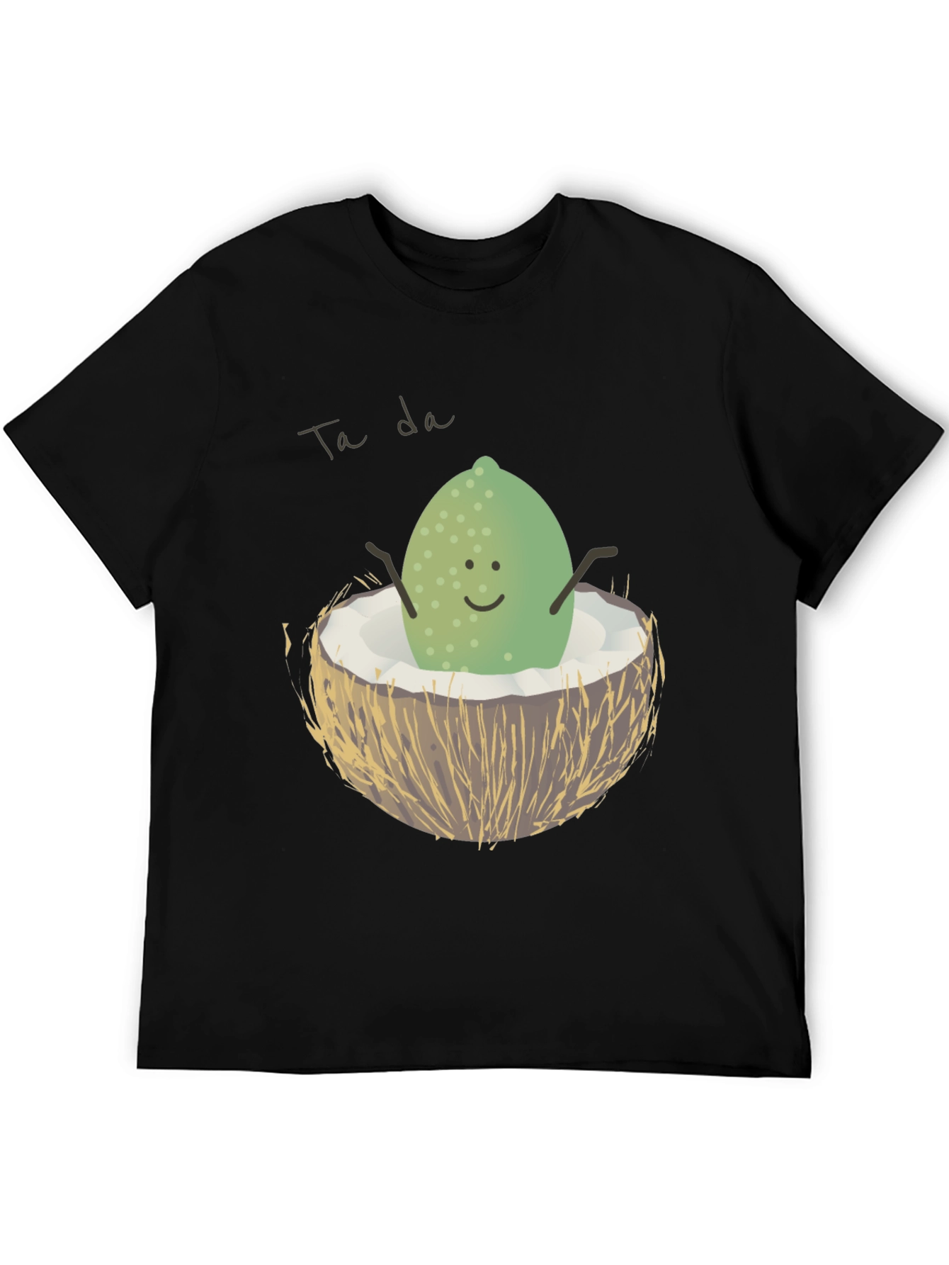 Black Ta Da! Lime in Coconut Graphic Tee view 5