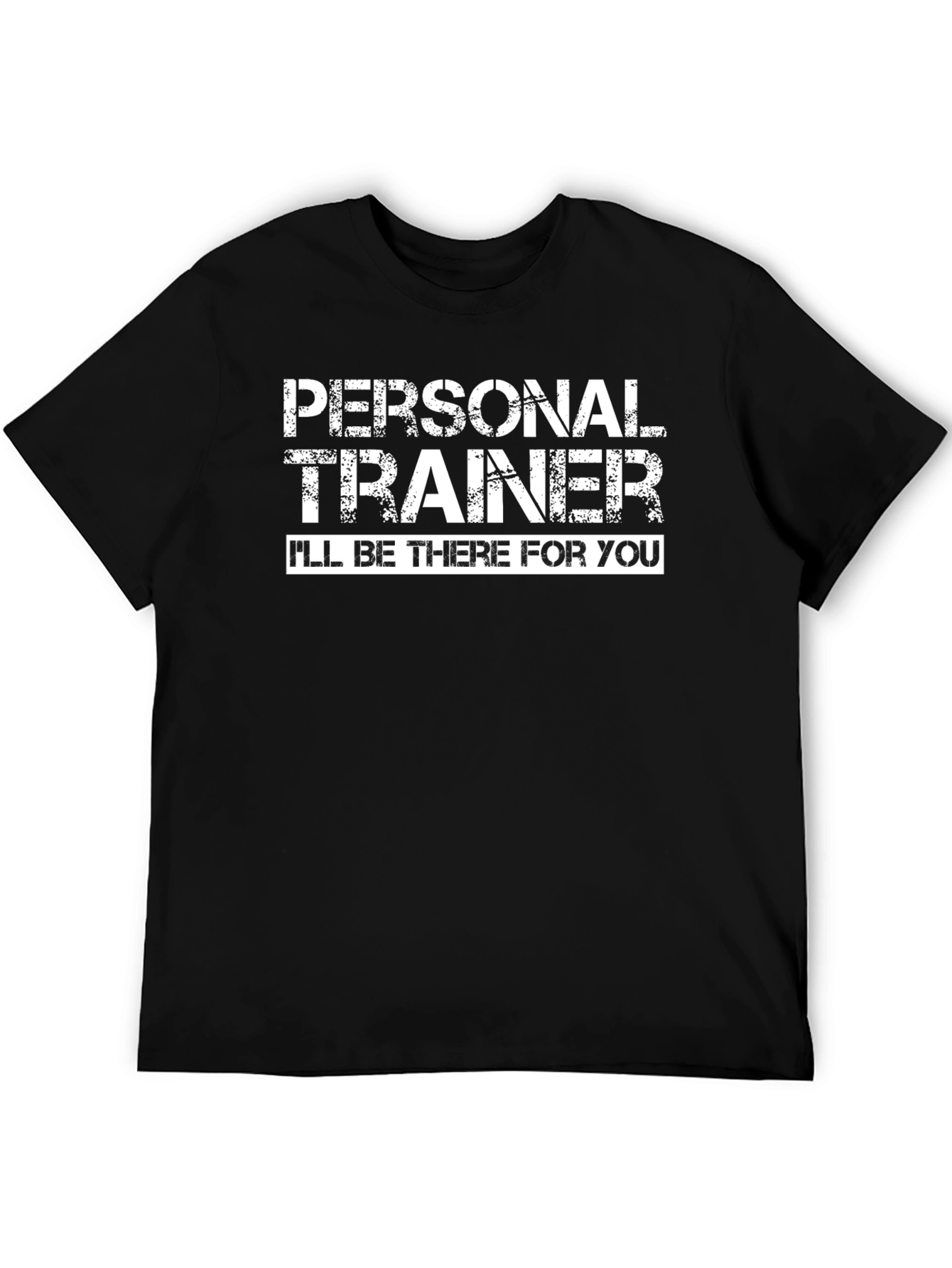 Black Personal Trainer T-Shirt Gym Workout view 5