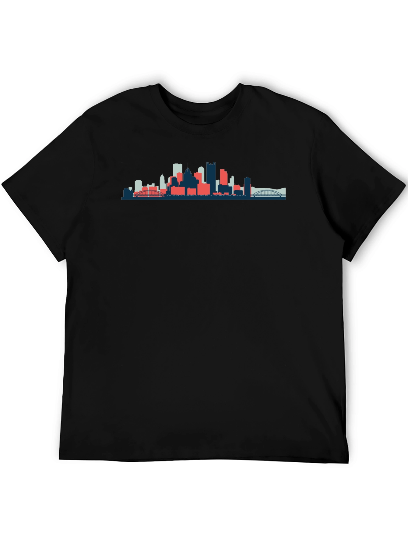 Black Cityscape Graphic Tee - Modern Style view 5