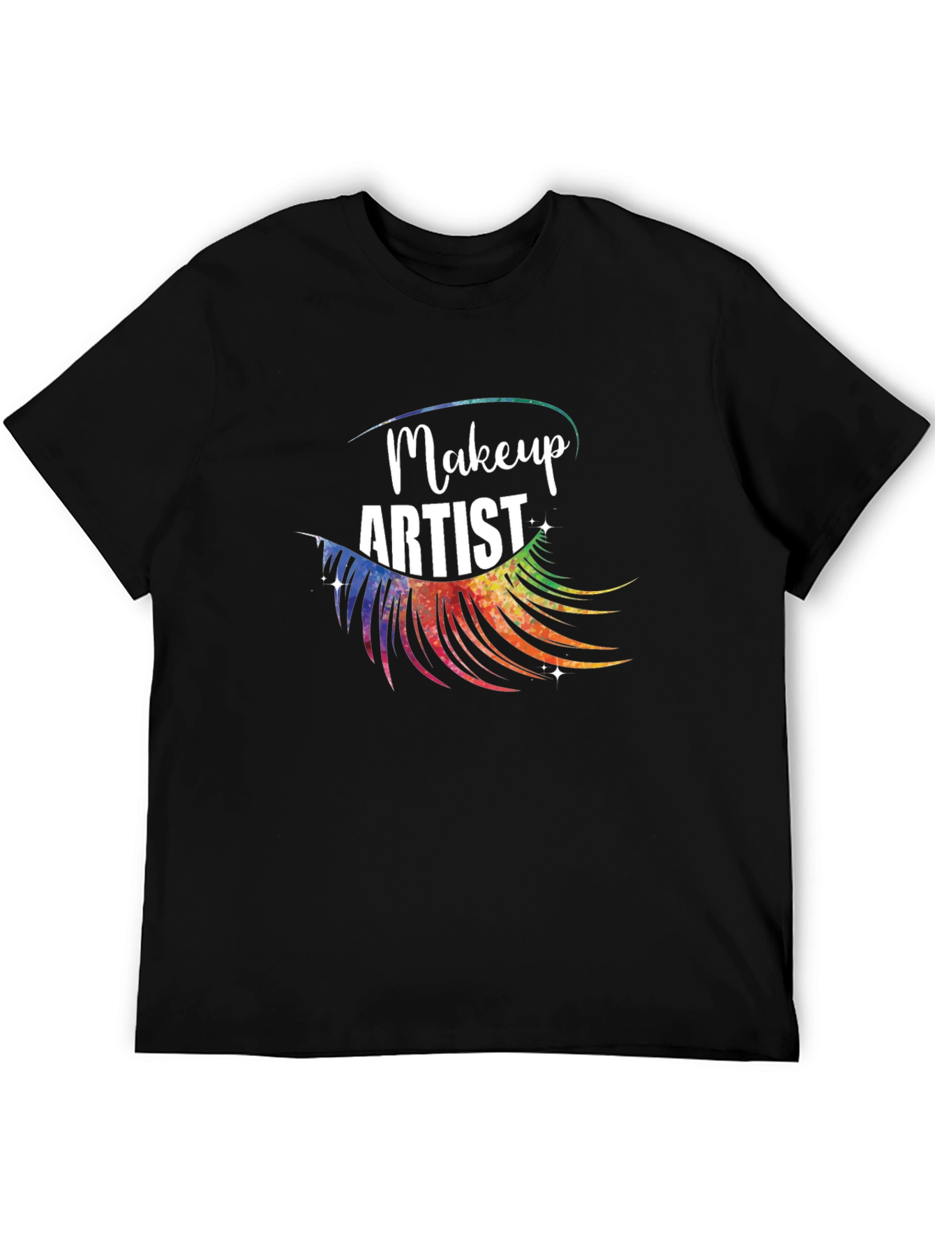 Black Makeup Artist Graphic Tee - Stylish & Comfortable view 5