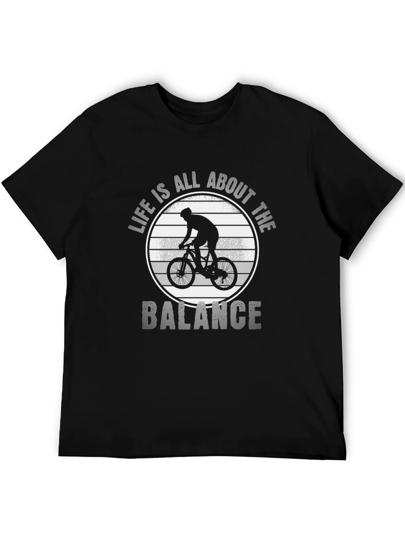Black Life is All About Balance Biker T-Shirt view 5