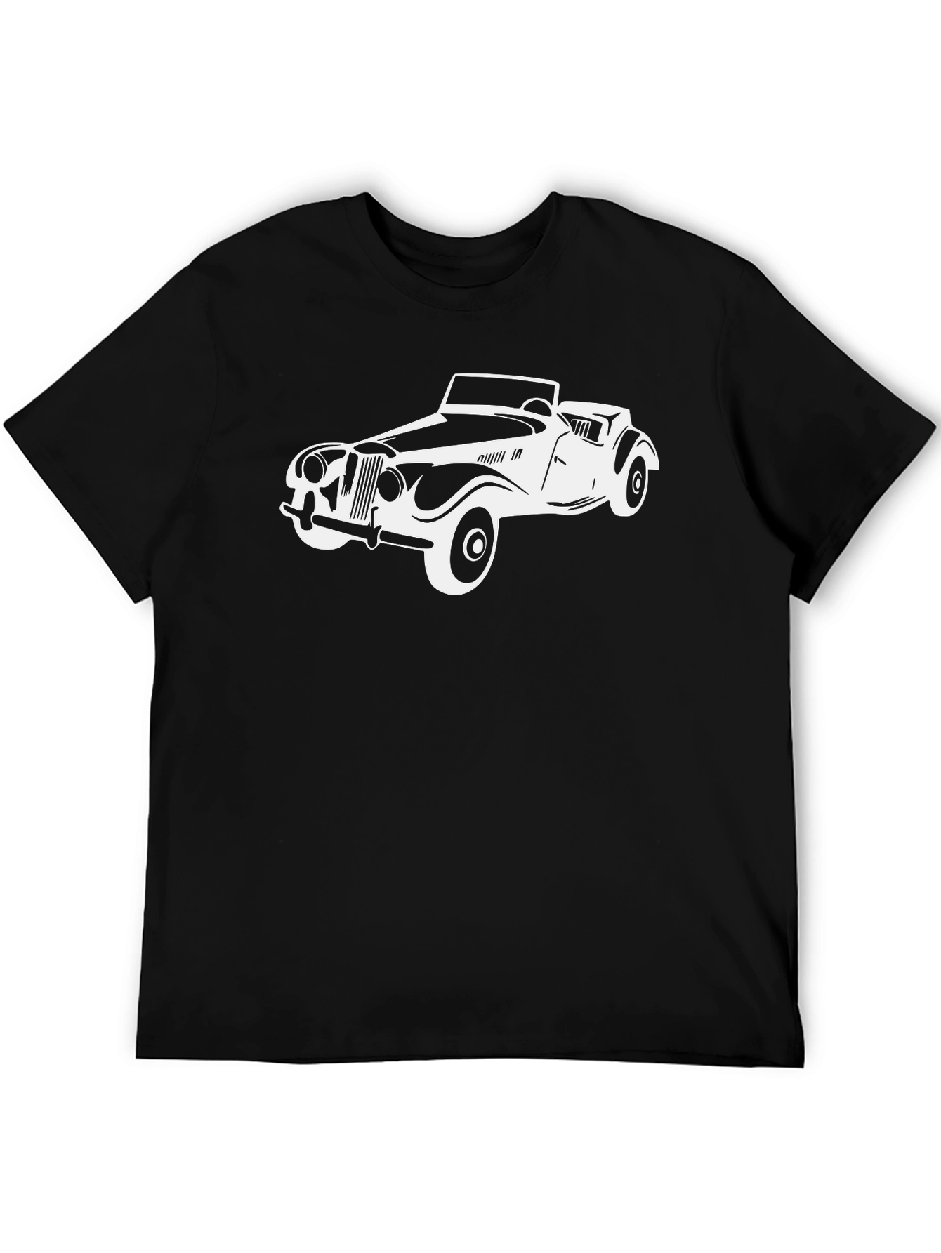 Black Classic Car Graphic Tee - Black view 5