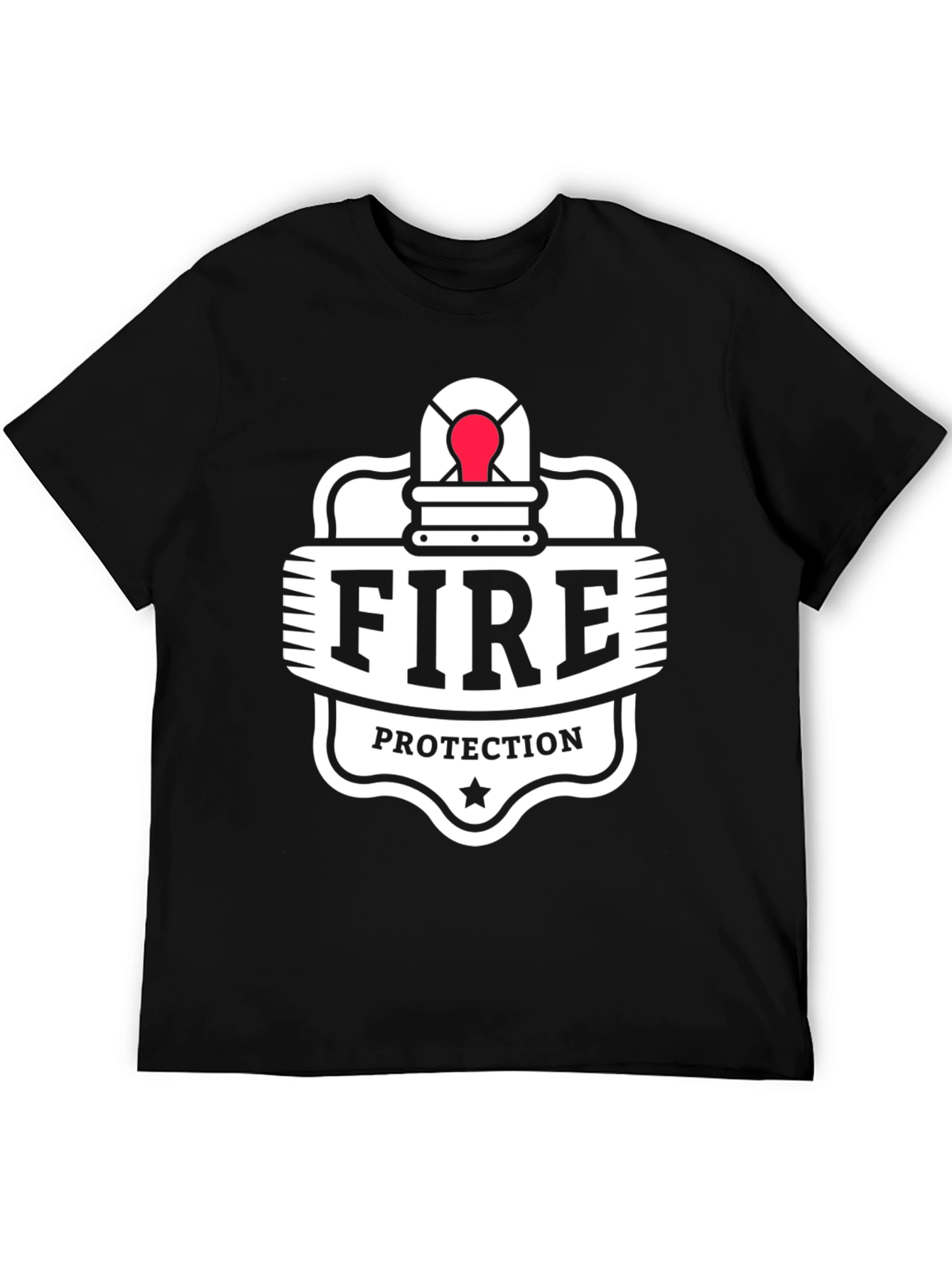 Black Fire Protection Black T-Shirt view 5