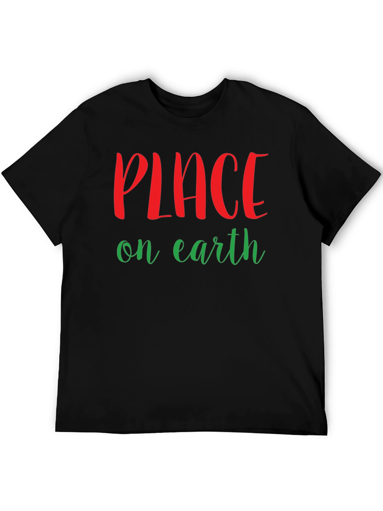 Black Peace On Earth Graphic T-Shirt view 5
