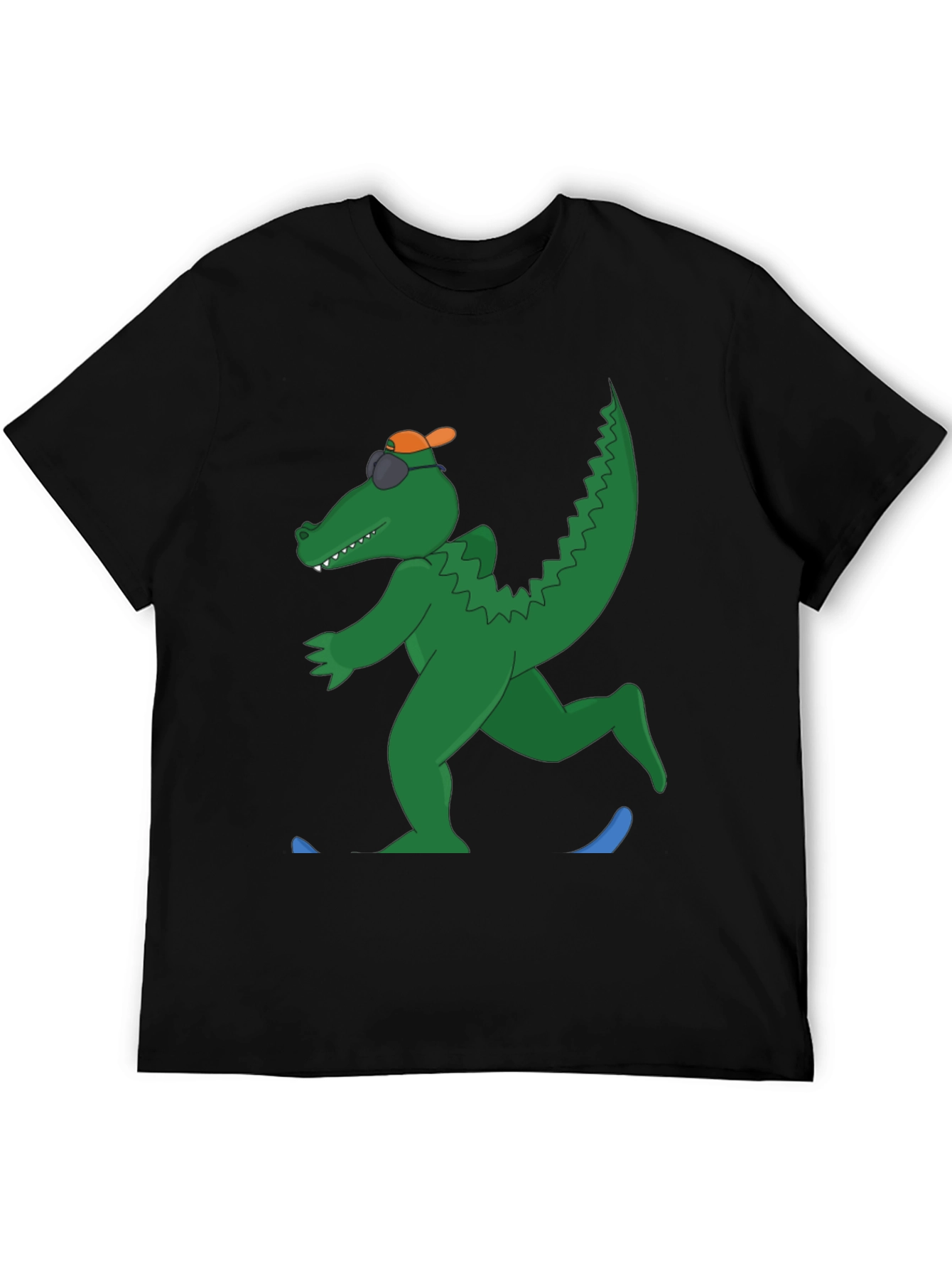 Black Cool Gator Graphic Tee view 5