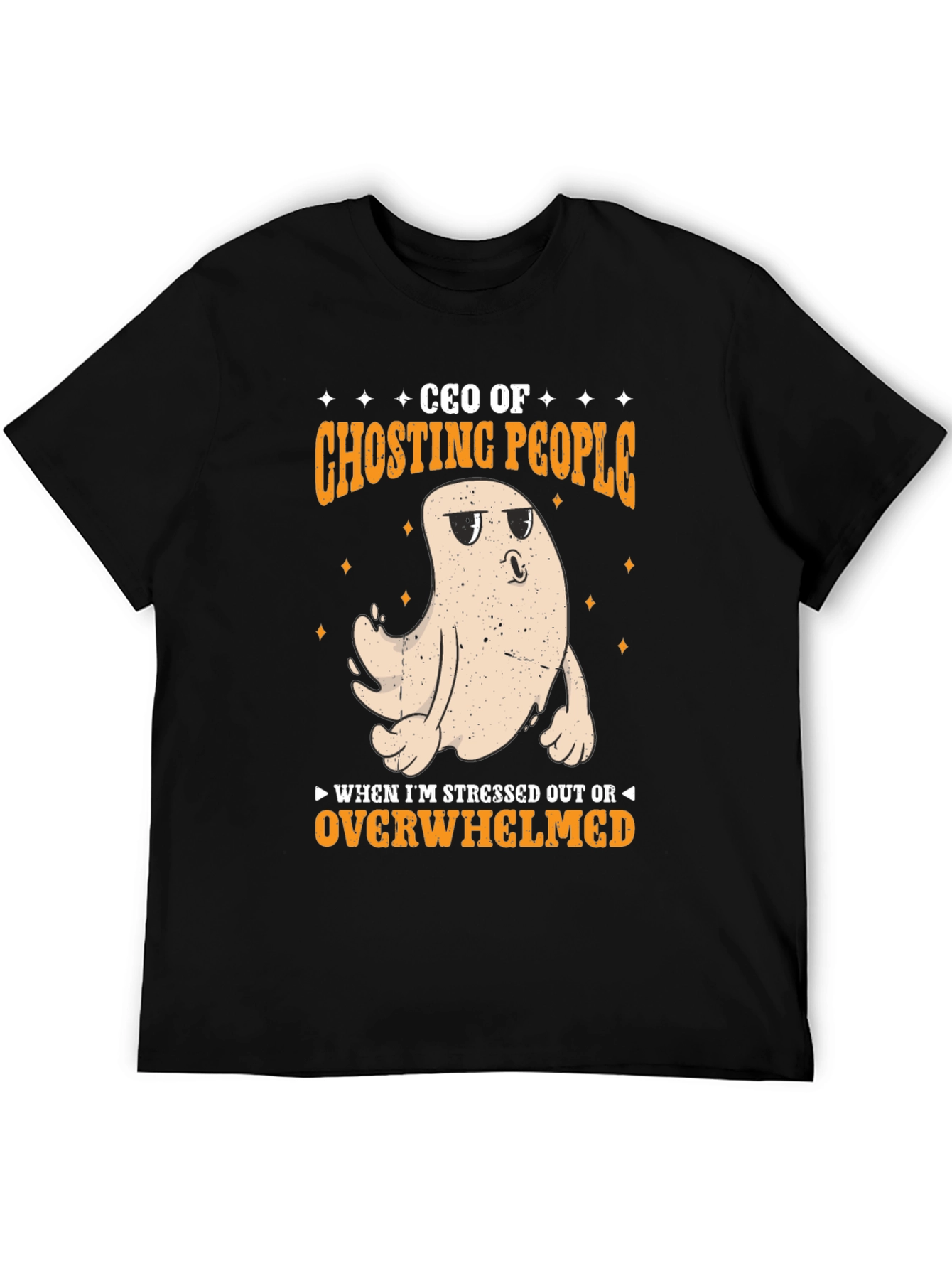 Black CEO of Ghosting People Graphic Tee view 5
