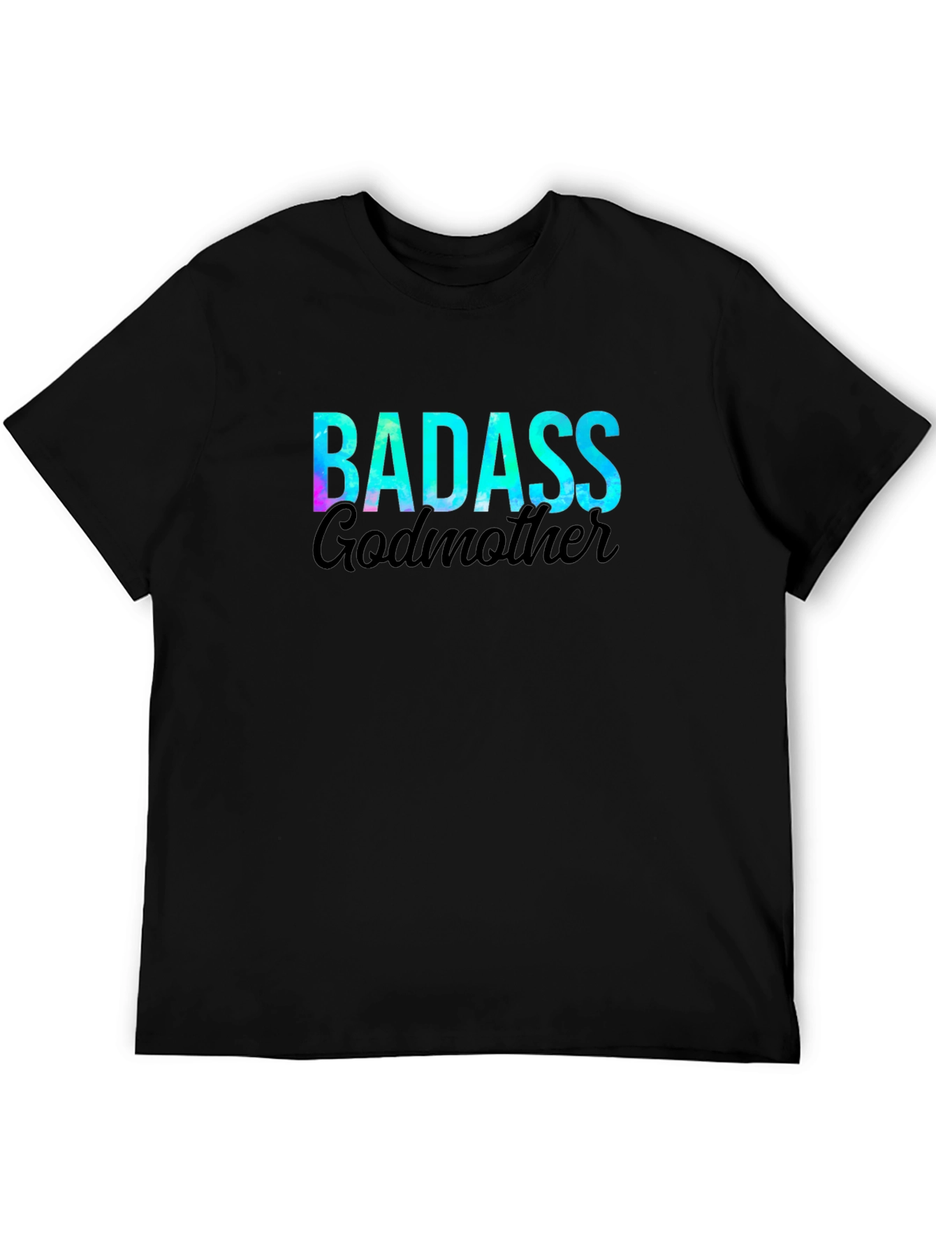 Black Badass Godmother Graphic Tee - Stylish Cotton T-Shirt view 5