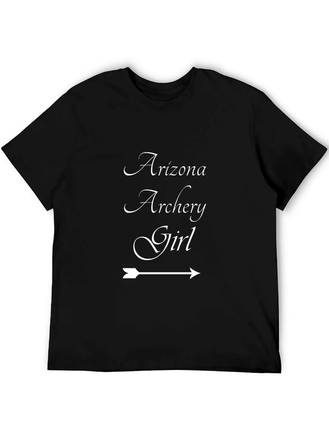 Black Arizona Archery Girl T-Shirt, Novelty Graphic Tee view 5
