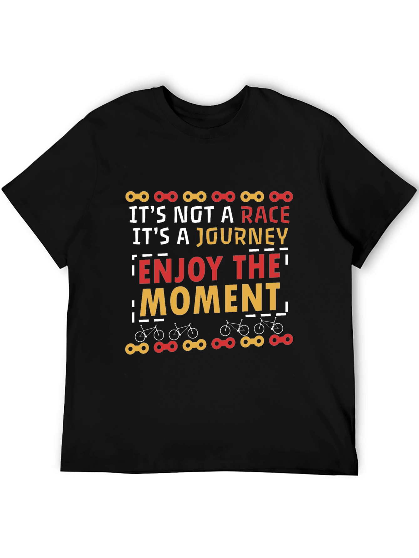Black It's Not a Race T-Shirt - Enjoy The Moment Graphic Tee view 5