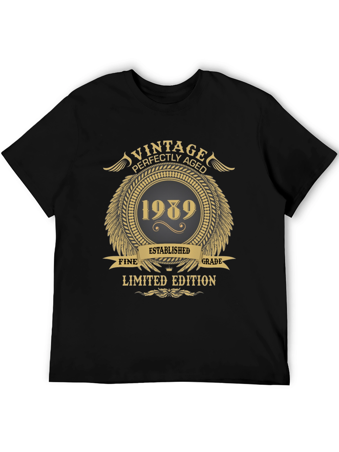 Black Vintage 1989 Limited Edition Black T-Shirt view 5