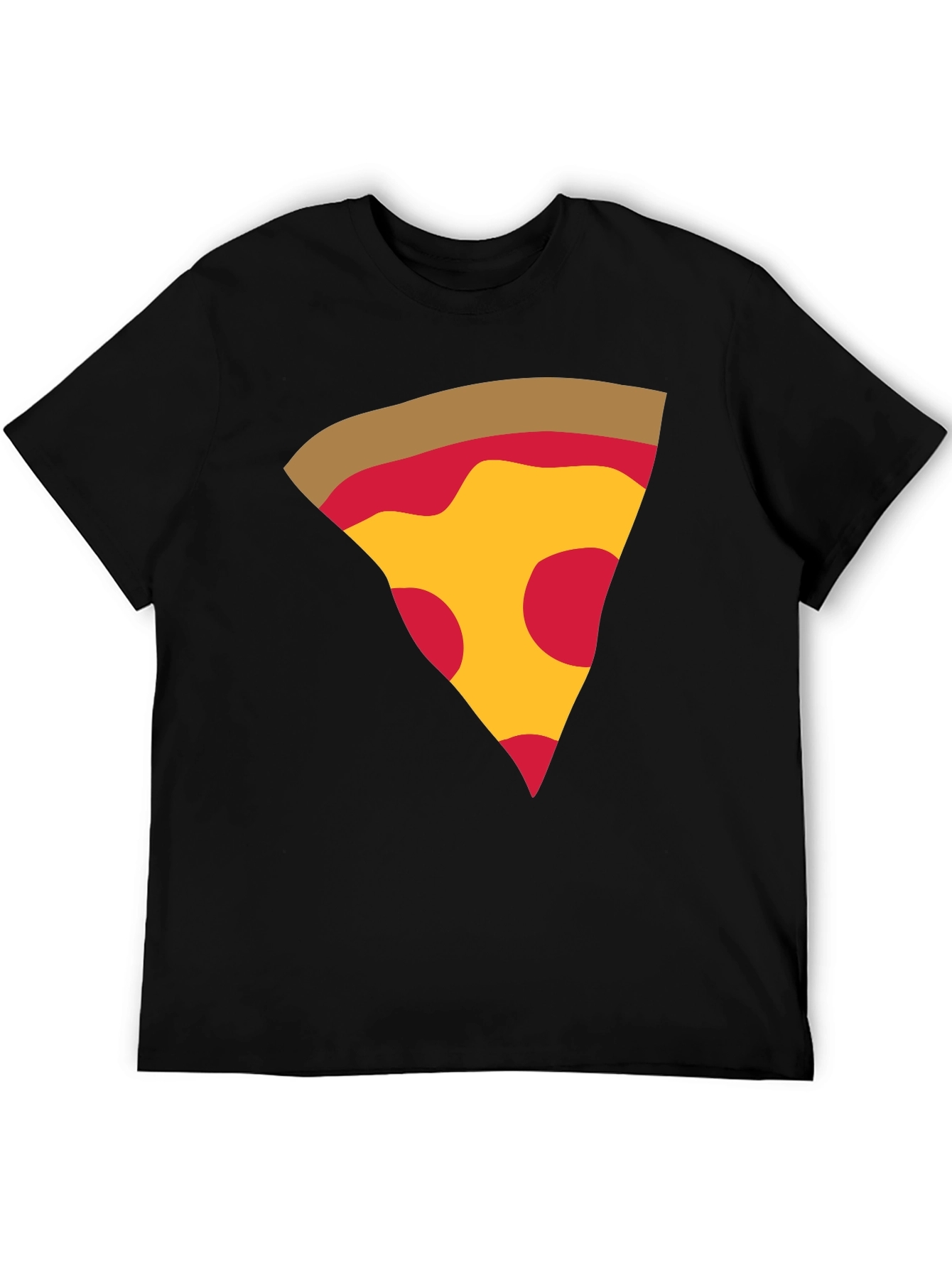Black Pizza Slice Graphic T-Shirt view 5