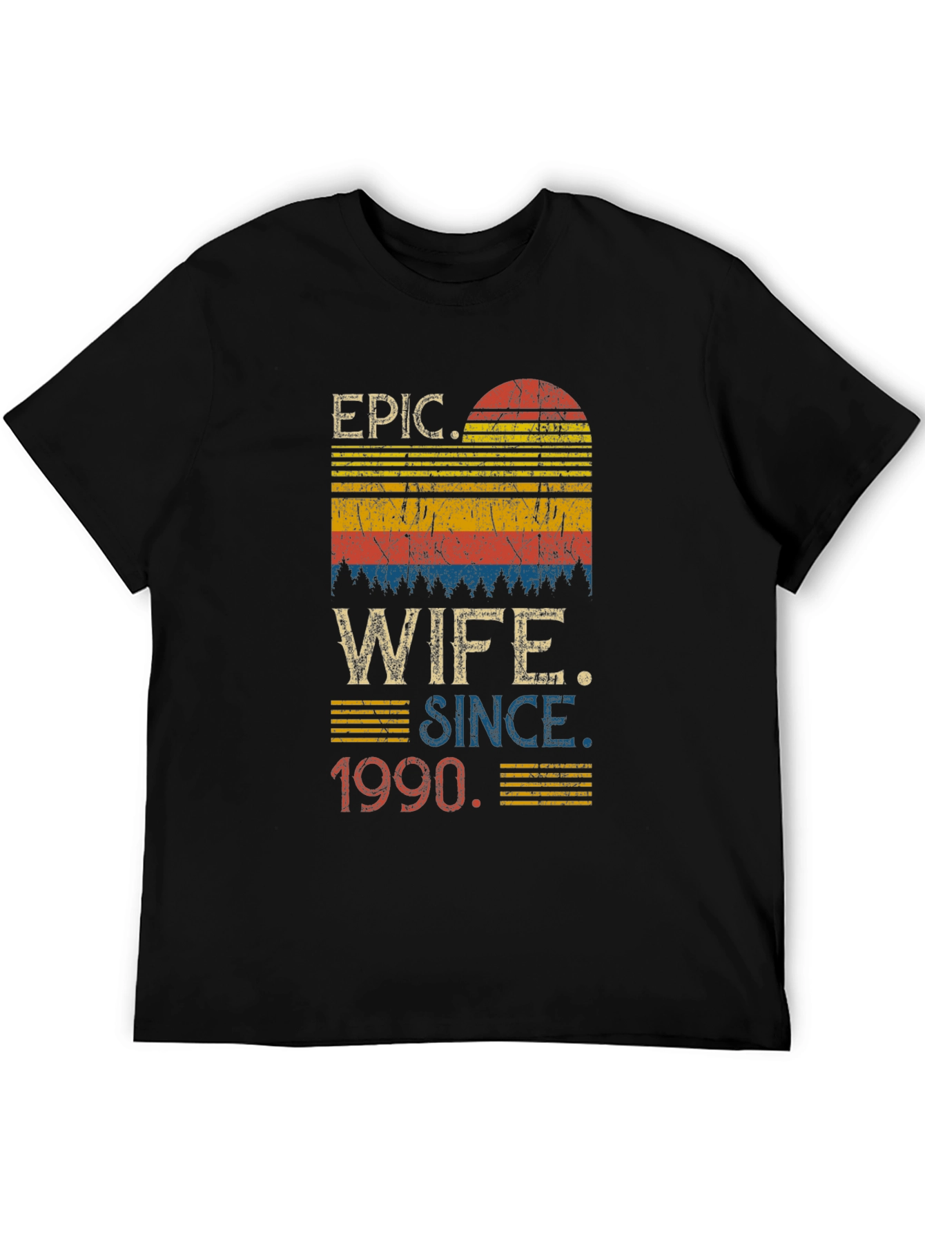 Black Epic Wife Since 1990 Graphic Tee view 5