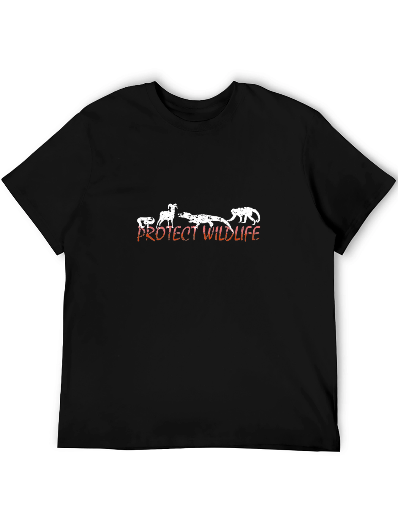 Black Protect Wildlife Black Graphic Tee view 5