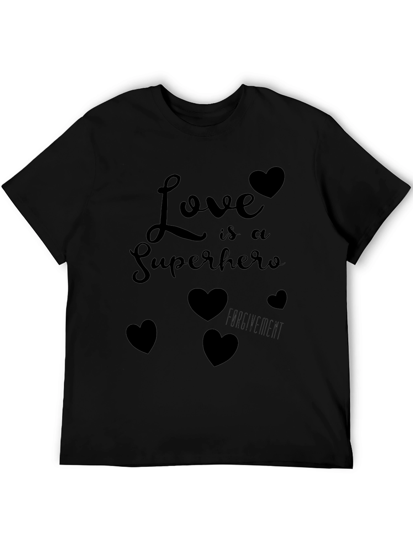 Black Love Is a Superhero Graphic Tee - Soft Cotton Blend view 5