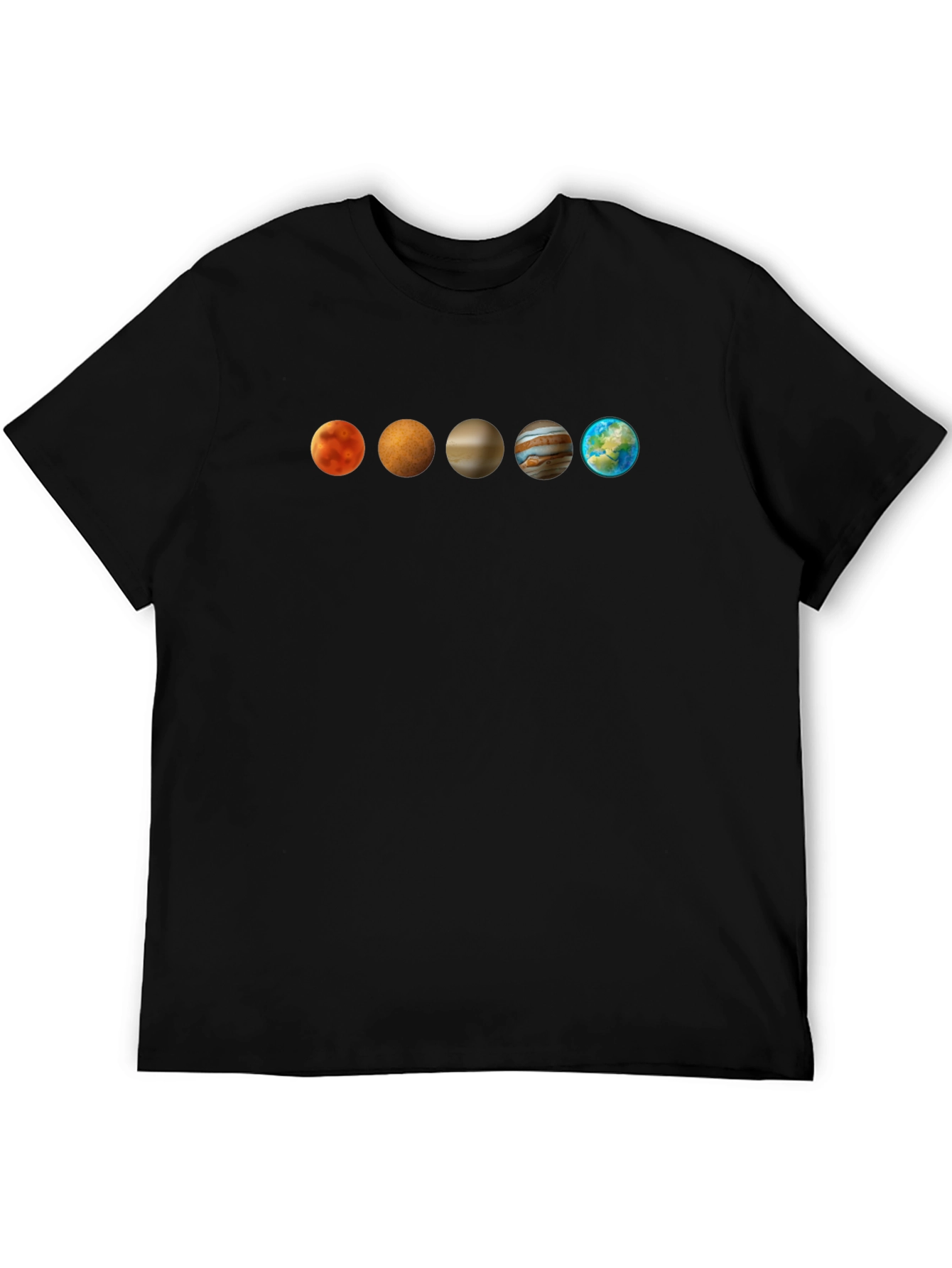 Black Planets T-Shirt - Black view 5