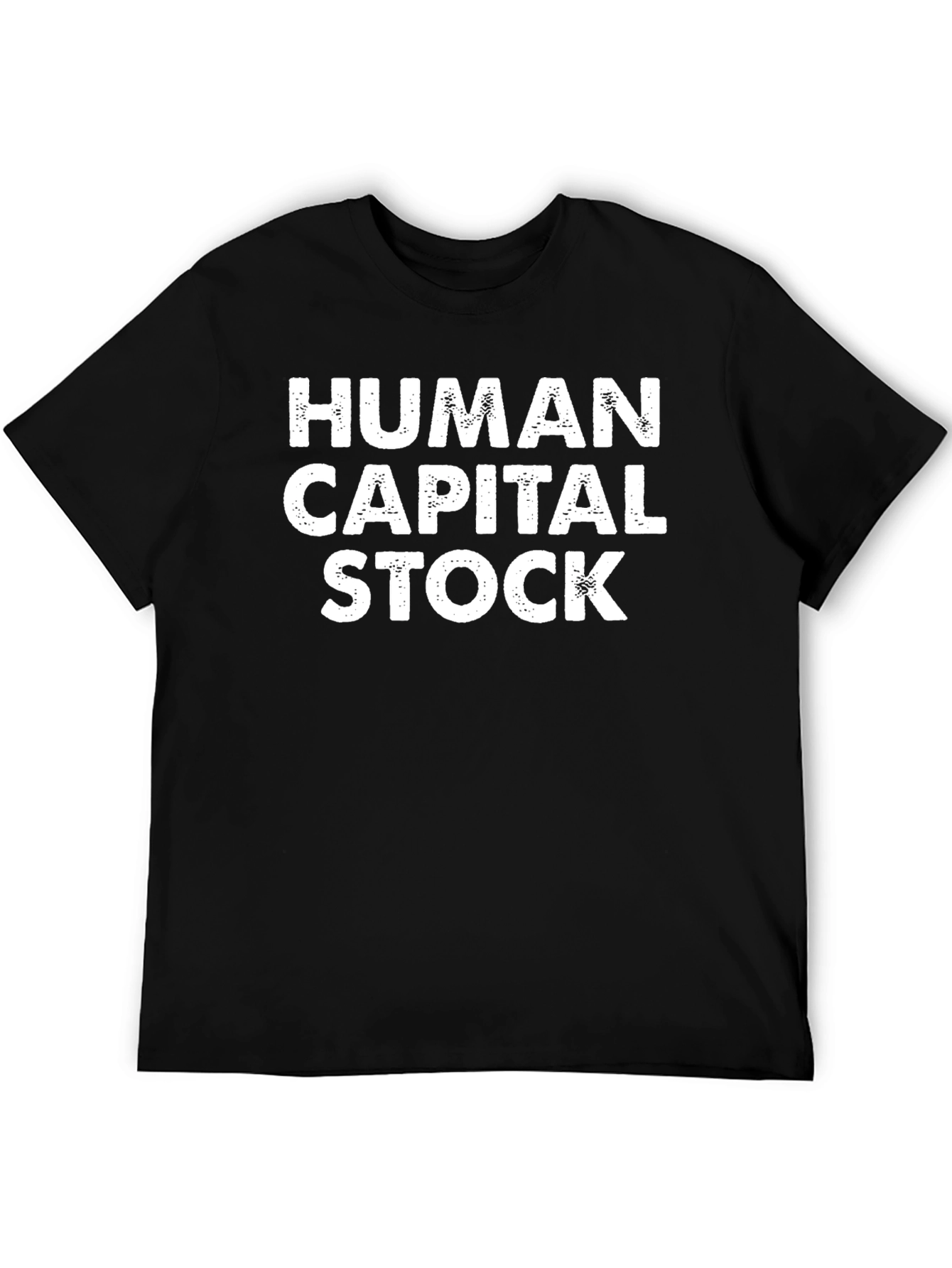 Black Human Capital Stock Graphic Tee view 5