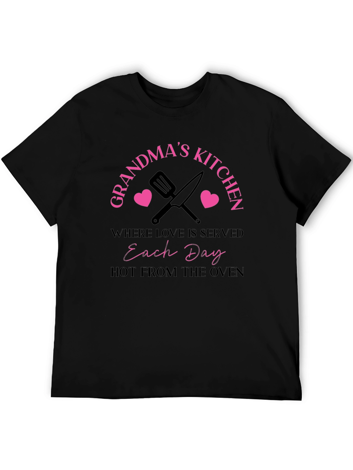 Black Grandma's Kitchen T-Shirt - Love Served Daily view 5