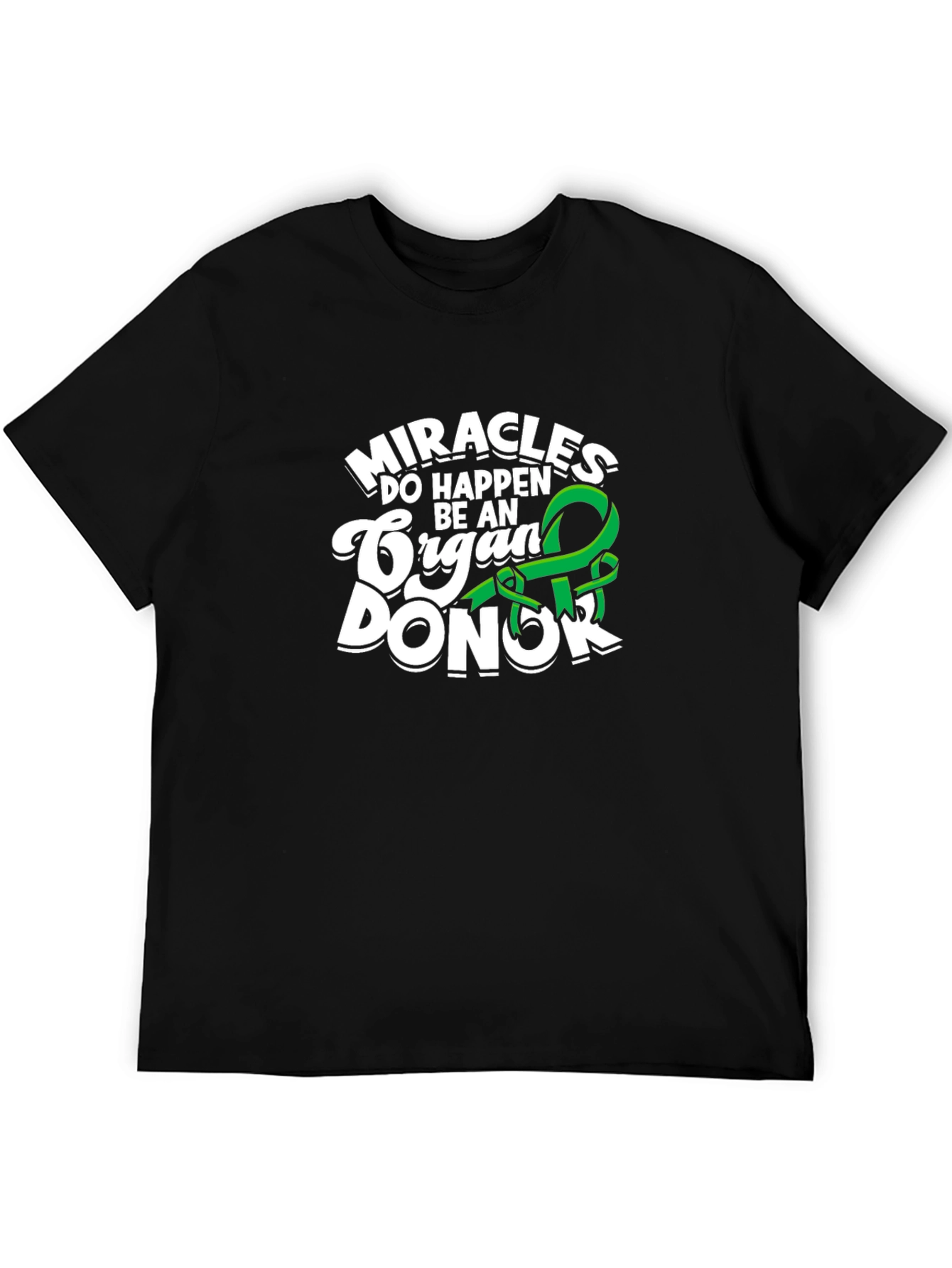 Black Miracles Happen Be An Organ Donor T-Shirt view 5
