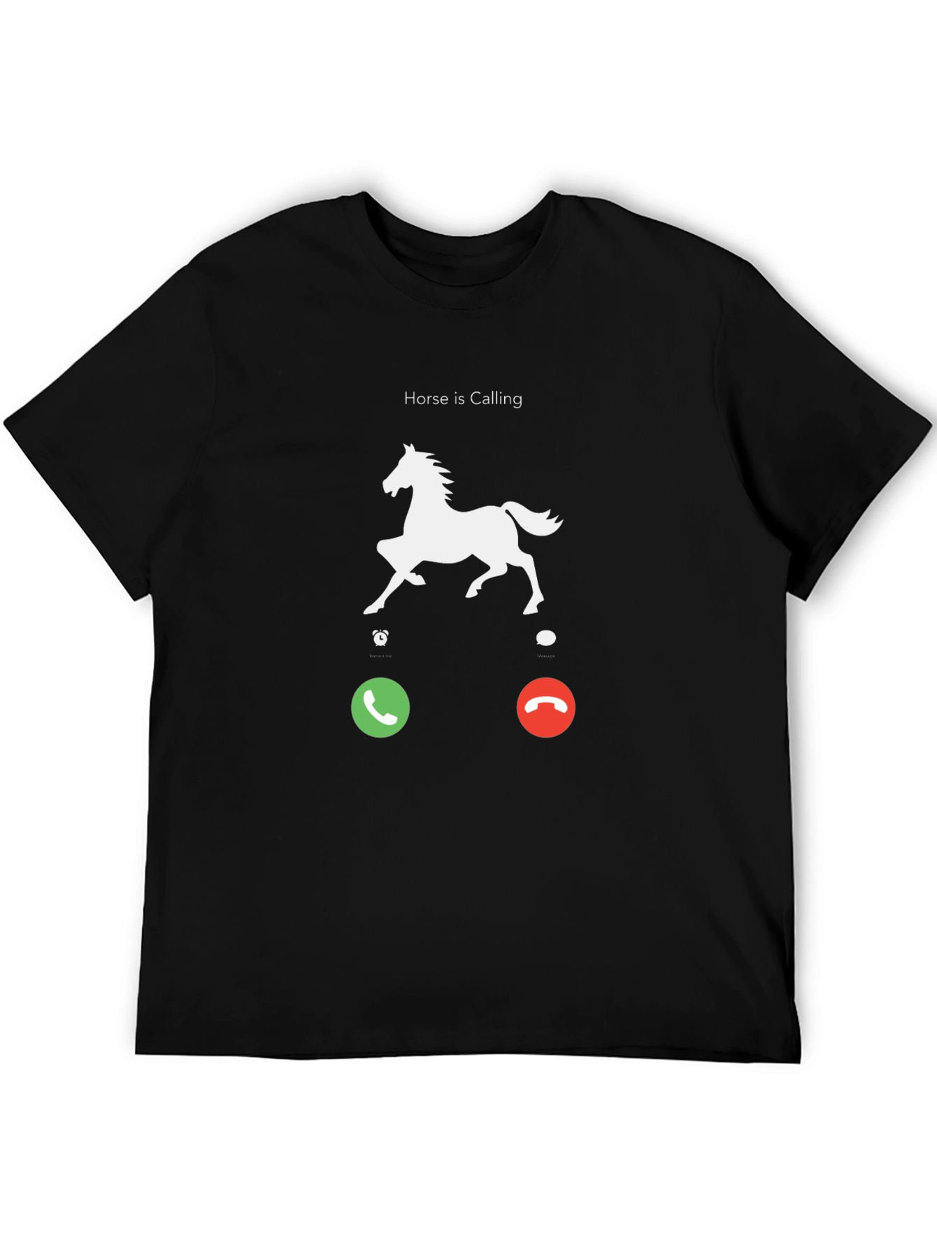 Black Horse is Calling T-Shirt - Funny Animal Lover Tee view 5