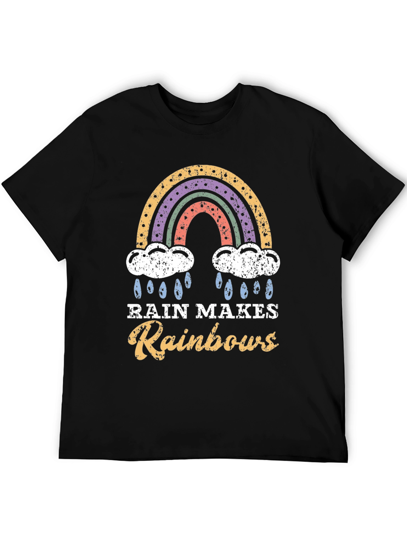Black Rain Makes Rainbows Graphic T-Shirt view 5