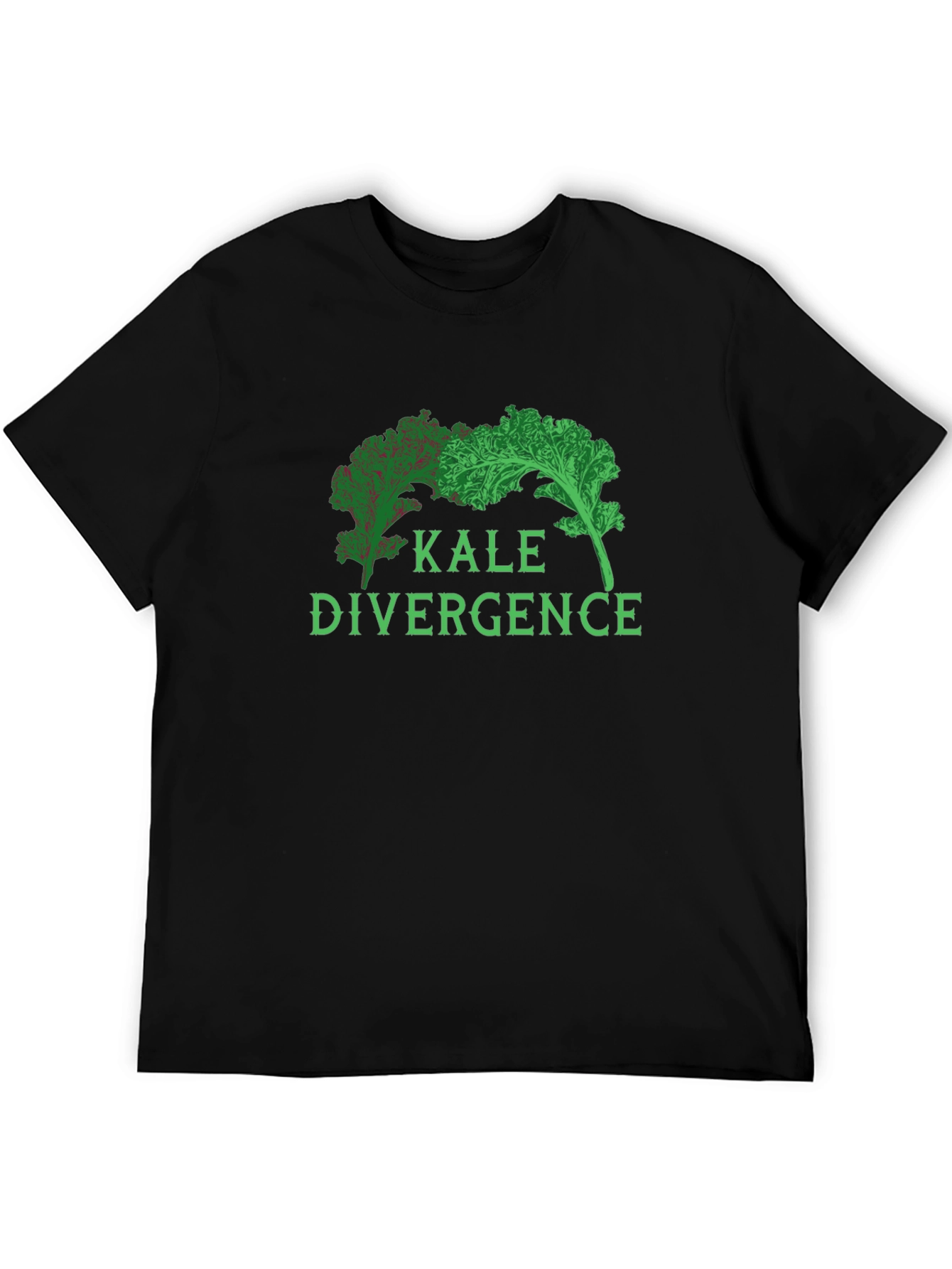 Black Kale Divergence Graphic T-Shirt - Vegan Tee view 5