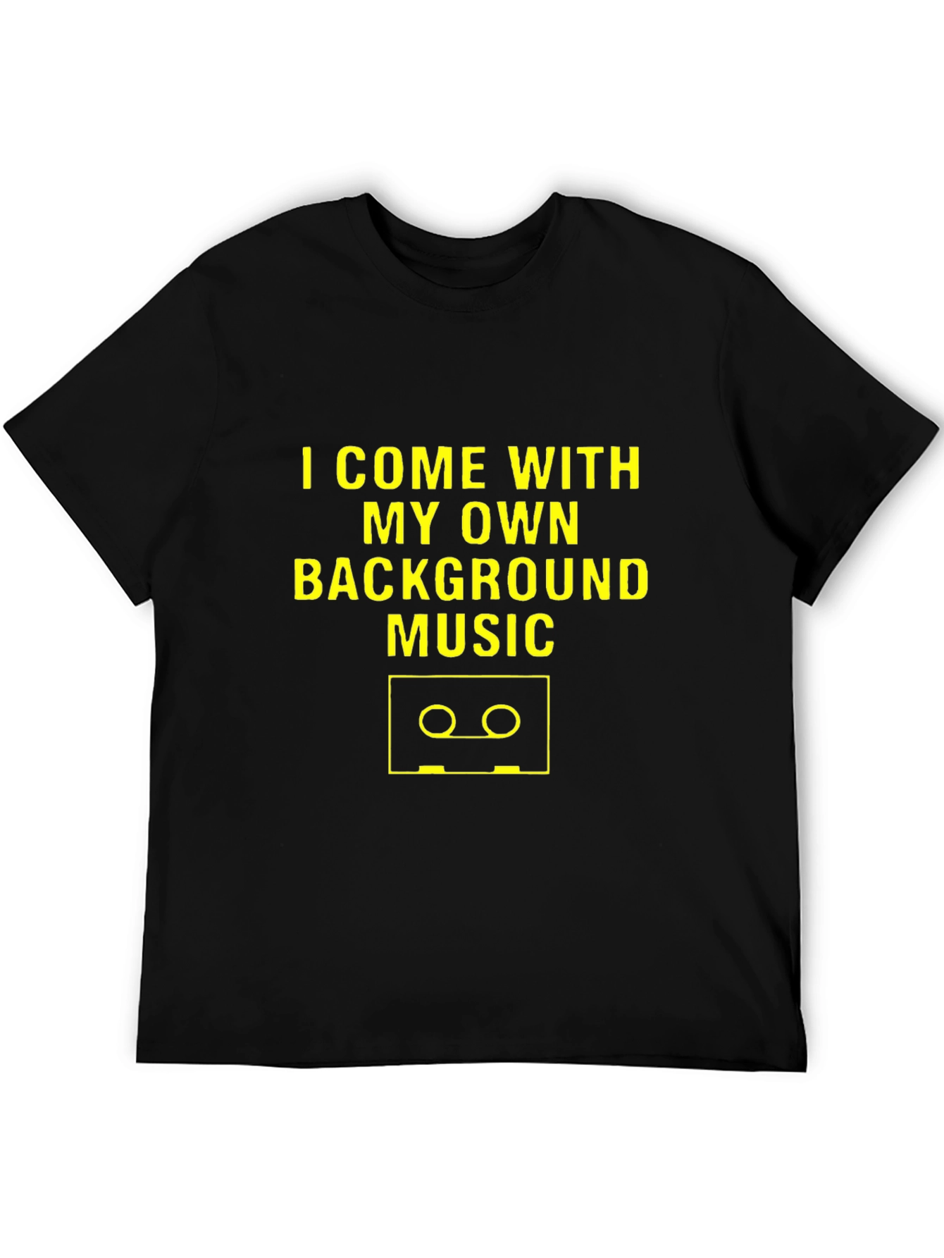 Black Own Background Music Graphic T-Shirt view 5