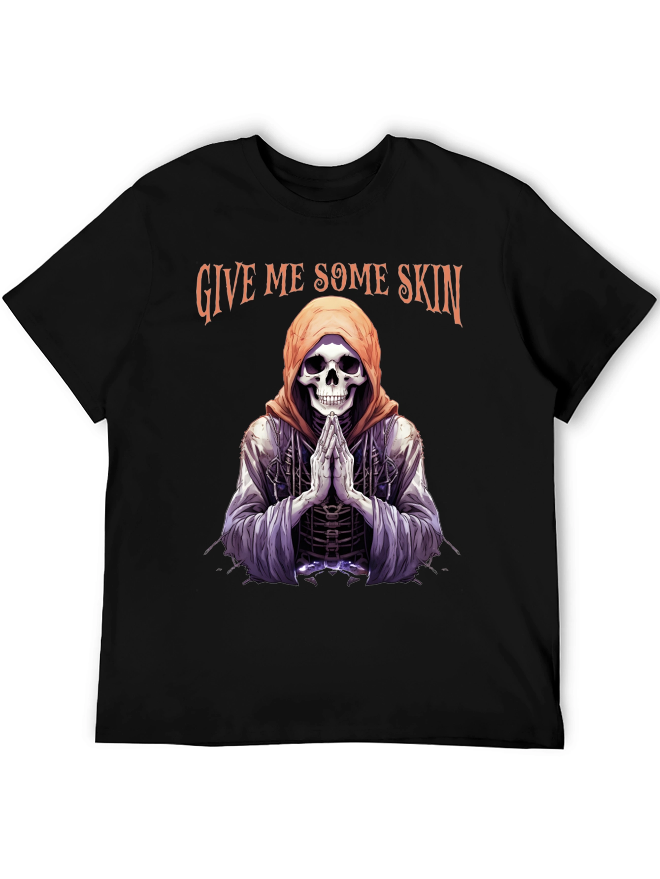 Black Give Me Some Skin Skeleton T-Shirt view 5