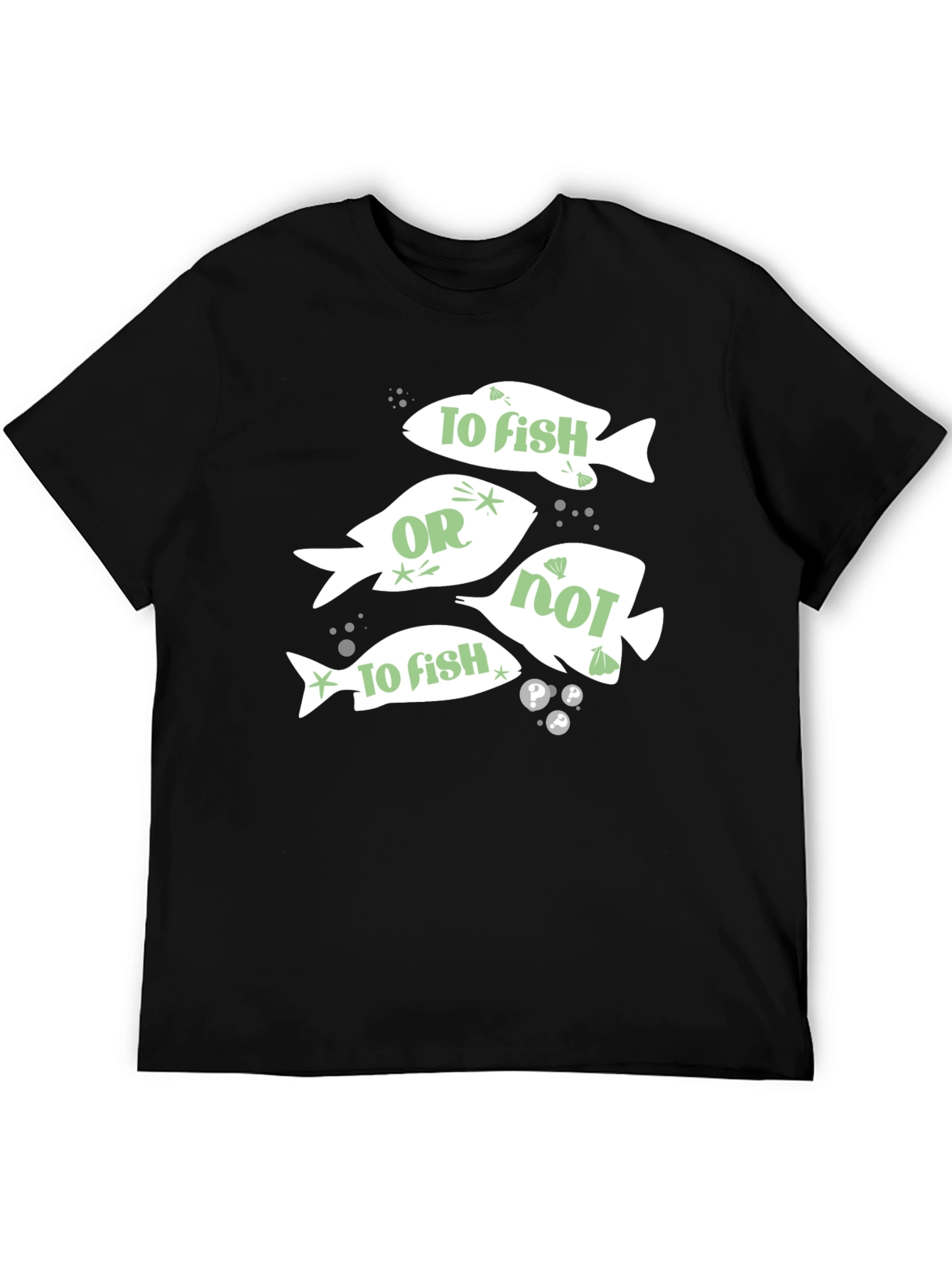 Black To Fish Or Not To Fish T-Shirt view 5