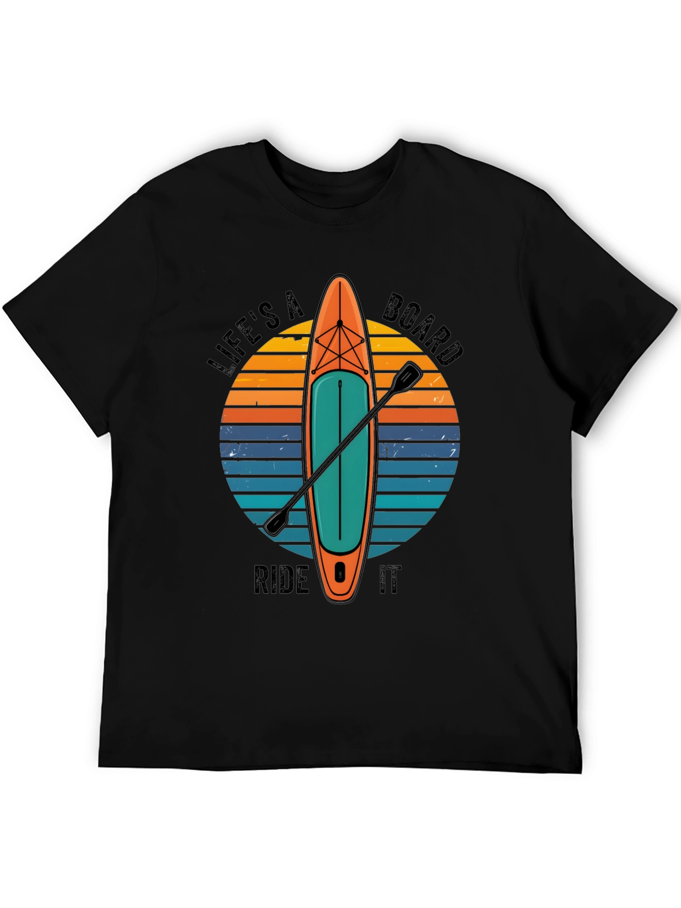 Black Life's a Board Ride It T-Shirt view 5