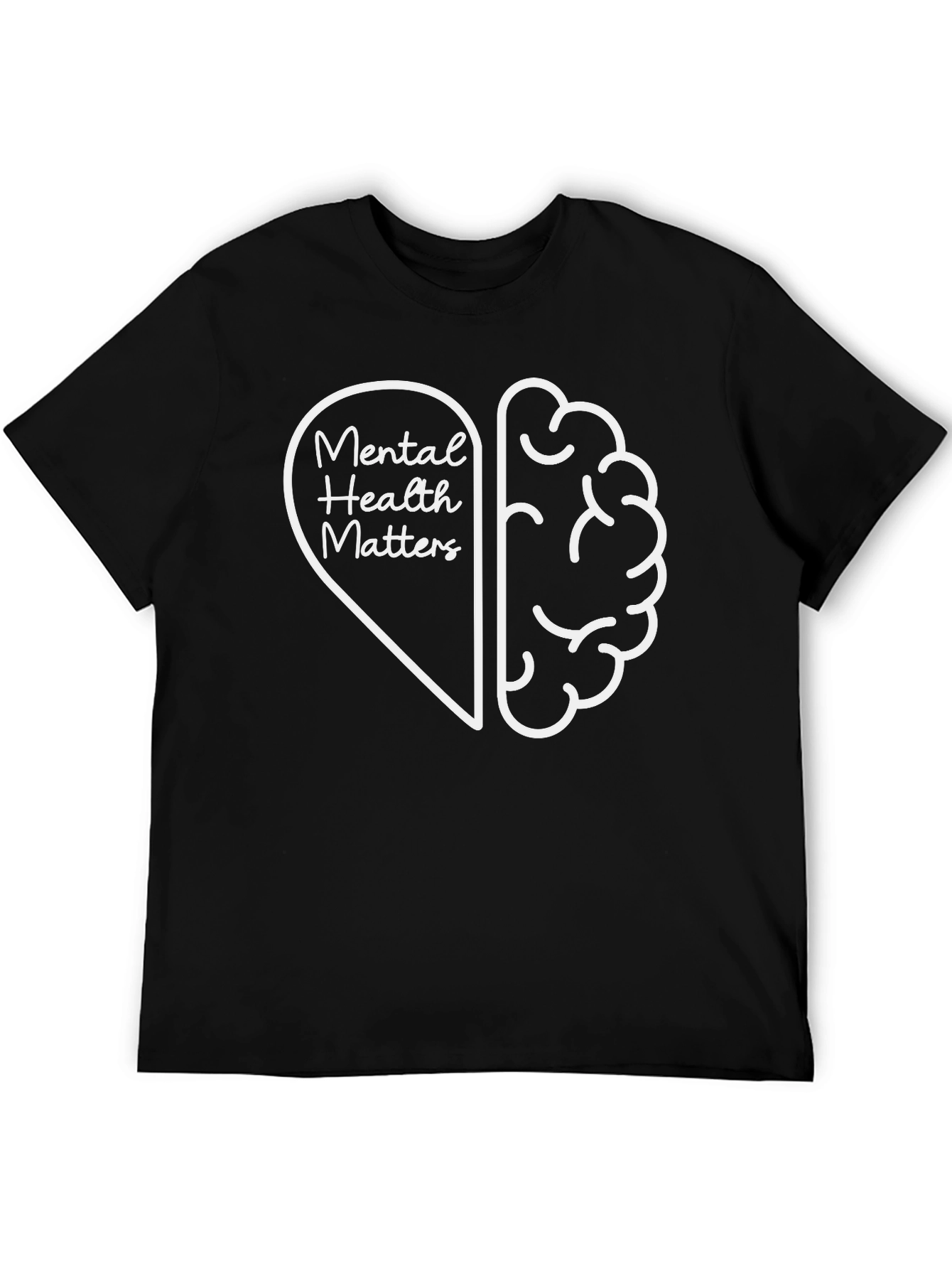 Black Mental Health Matters Graphic Tee - Black view 5