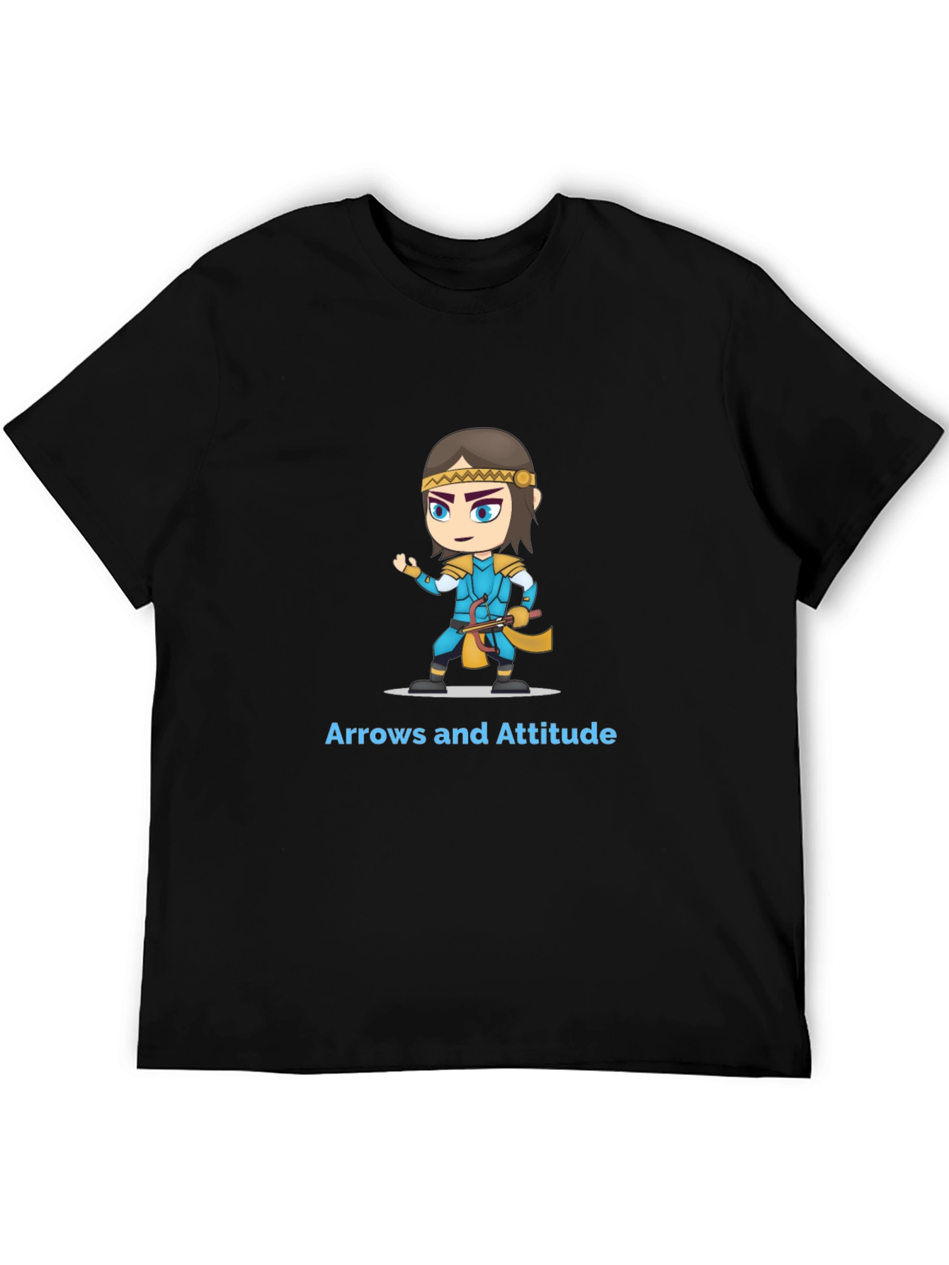 Black Arrows and Attitude Graphic Tee view 5