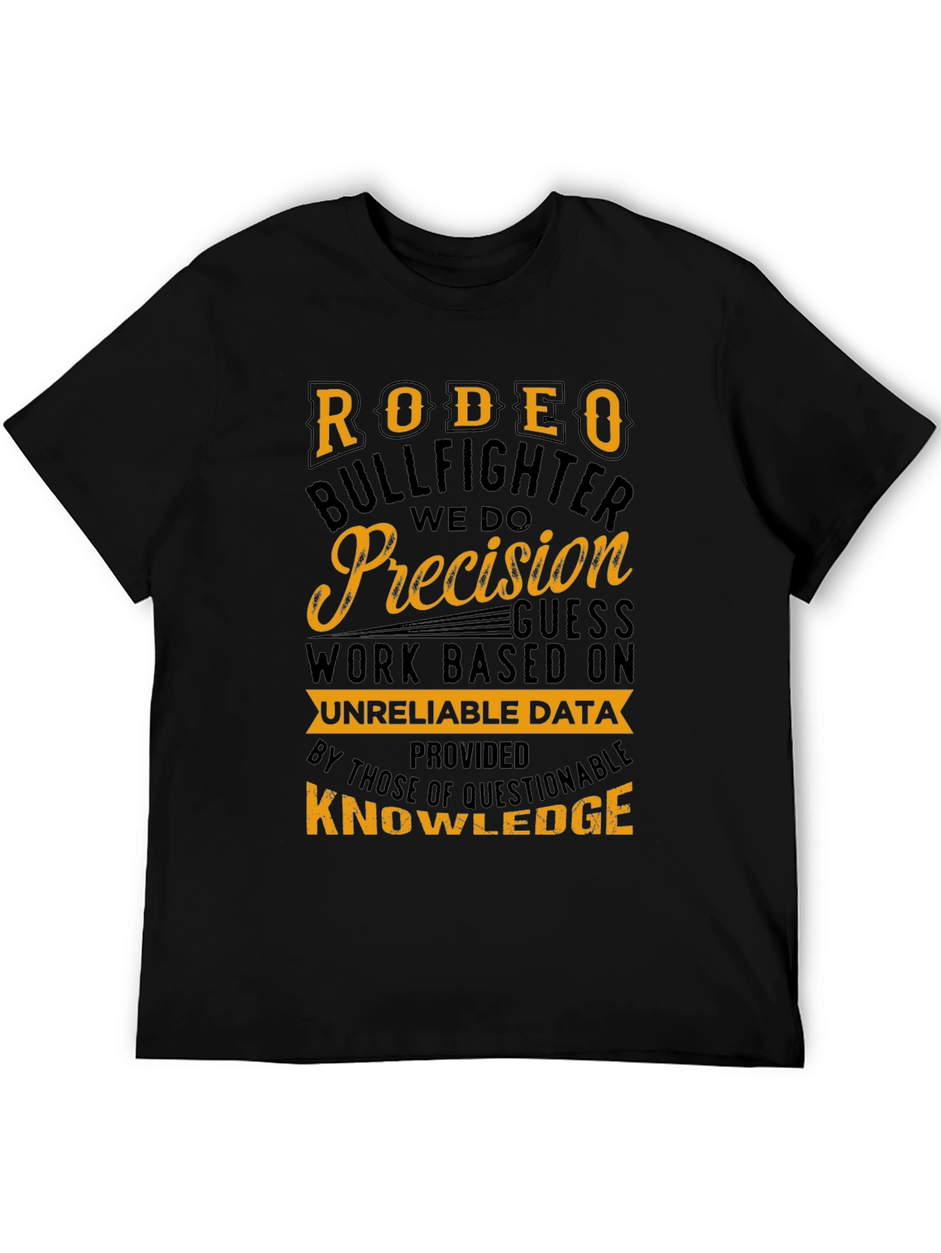 Black Rodeo Bullfighter Precision Graphic T-Shirt view 5