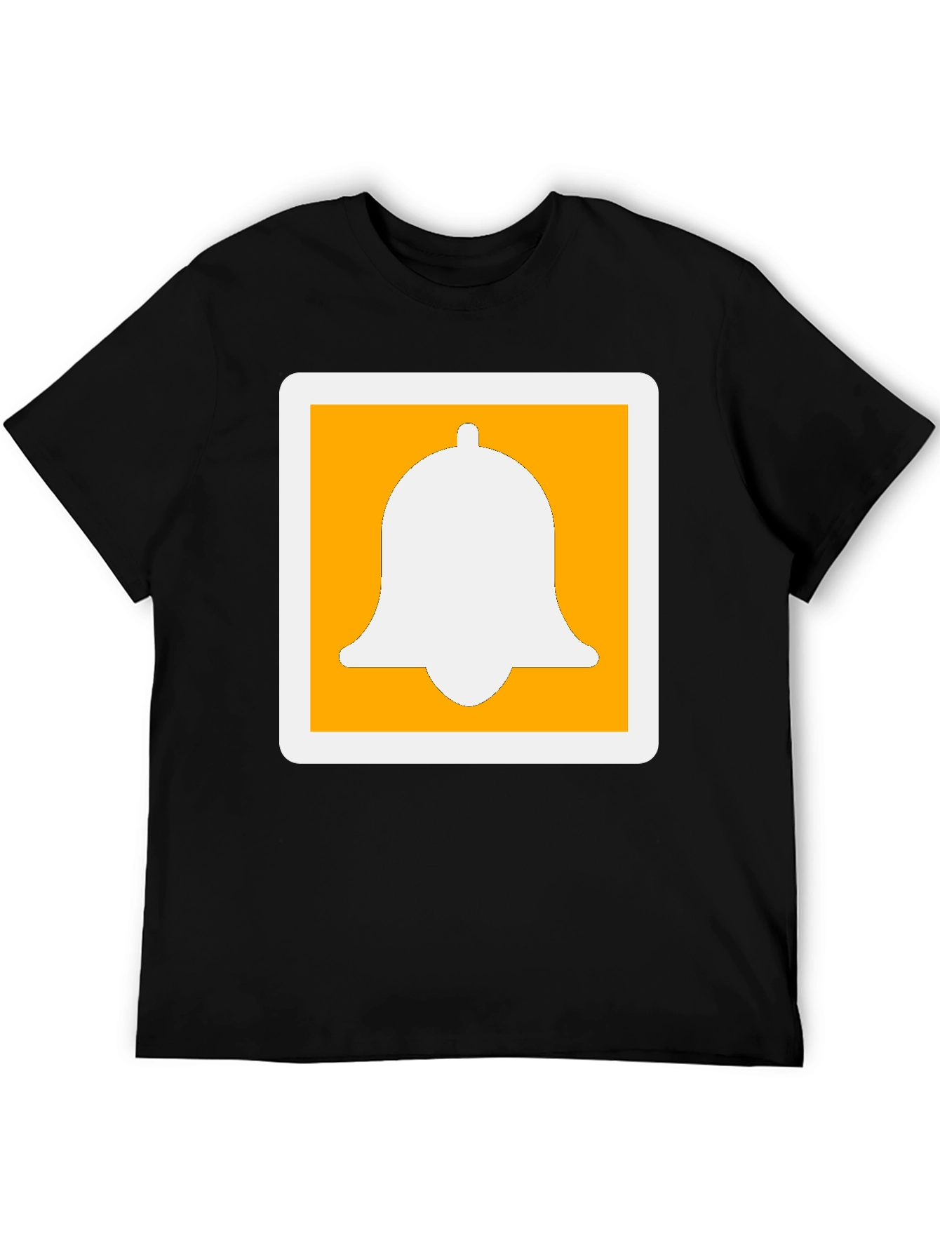 Black Men's Black Graphic Tee - Notification Icon view 5