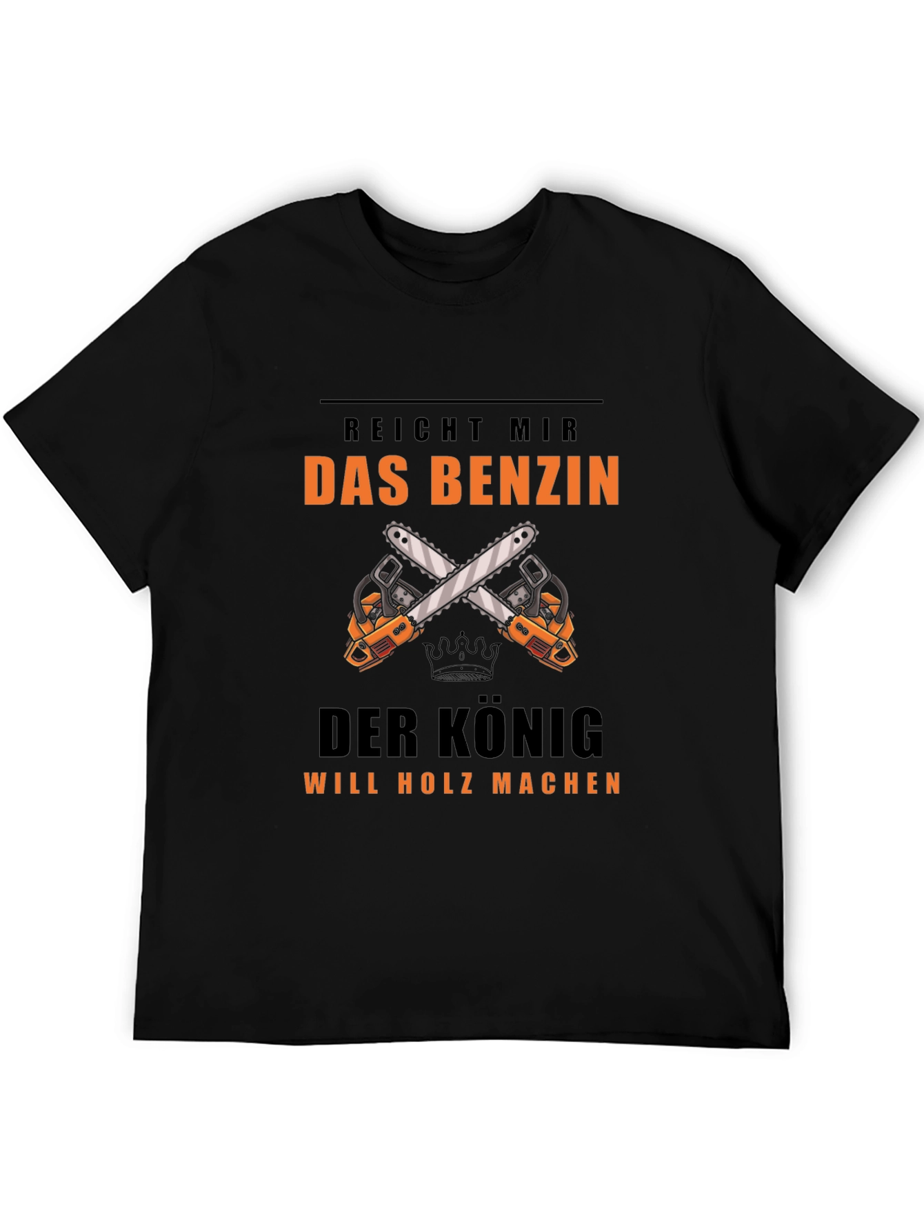 Black Reicht Mir Das Benzin T-Shirt, Lumberjack Tee view 5