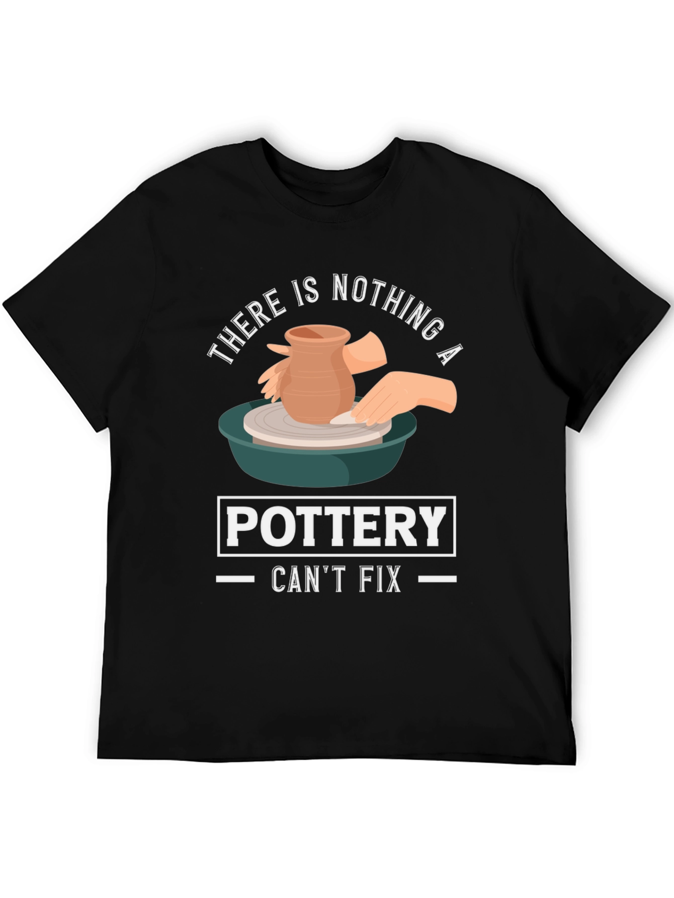 Black Pottery Fix T-Shirt, Ceramic Art Tee view 5