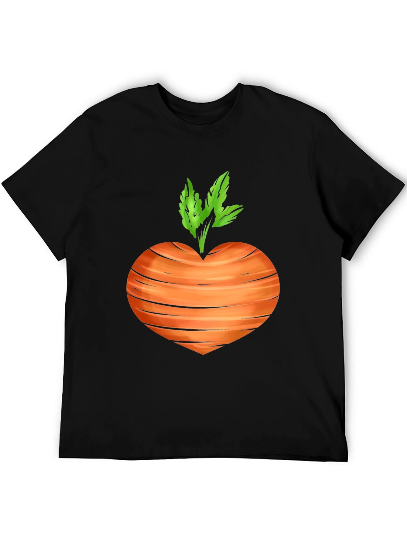 Black Carrot Heart T-Shirt - Veggie Love Tee view 5