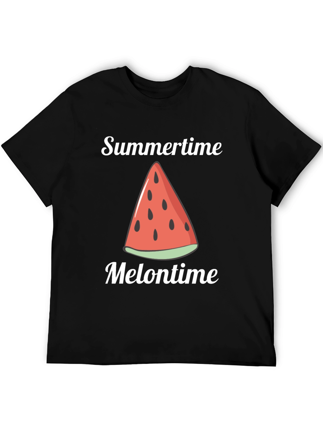 Black Summertime Melontime Graphic Tee view 5