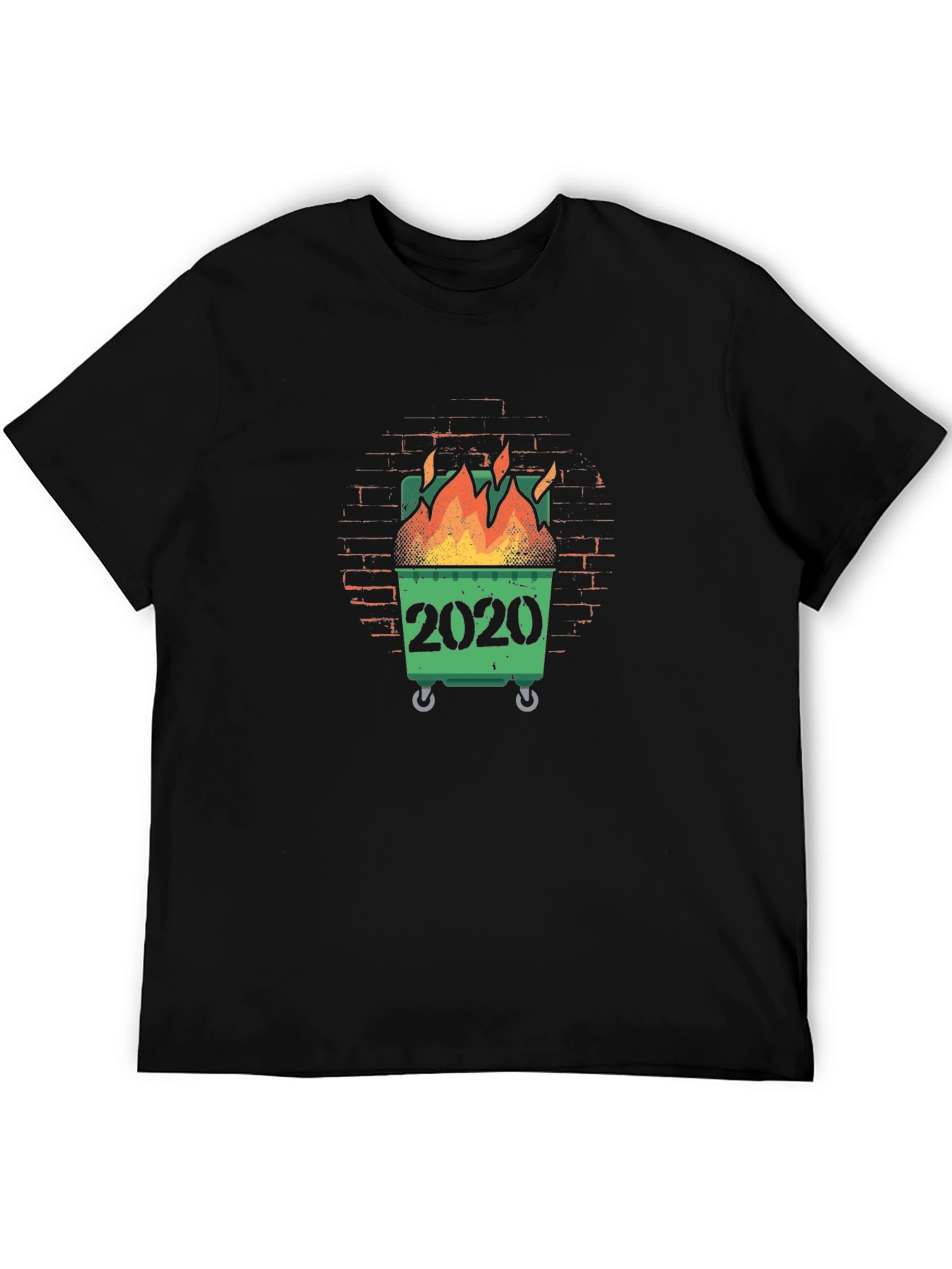 Black 2020 Dumpster Fire Graphic T-Shirt view 5
