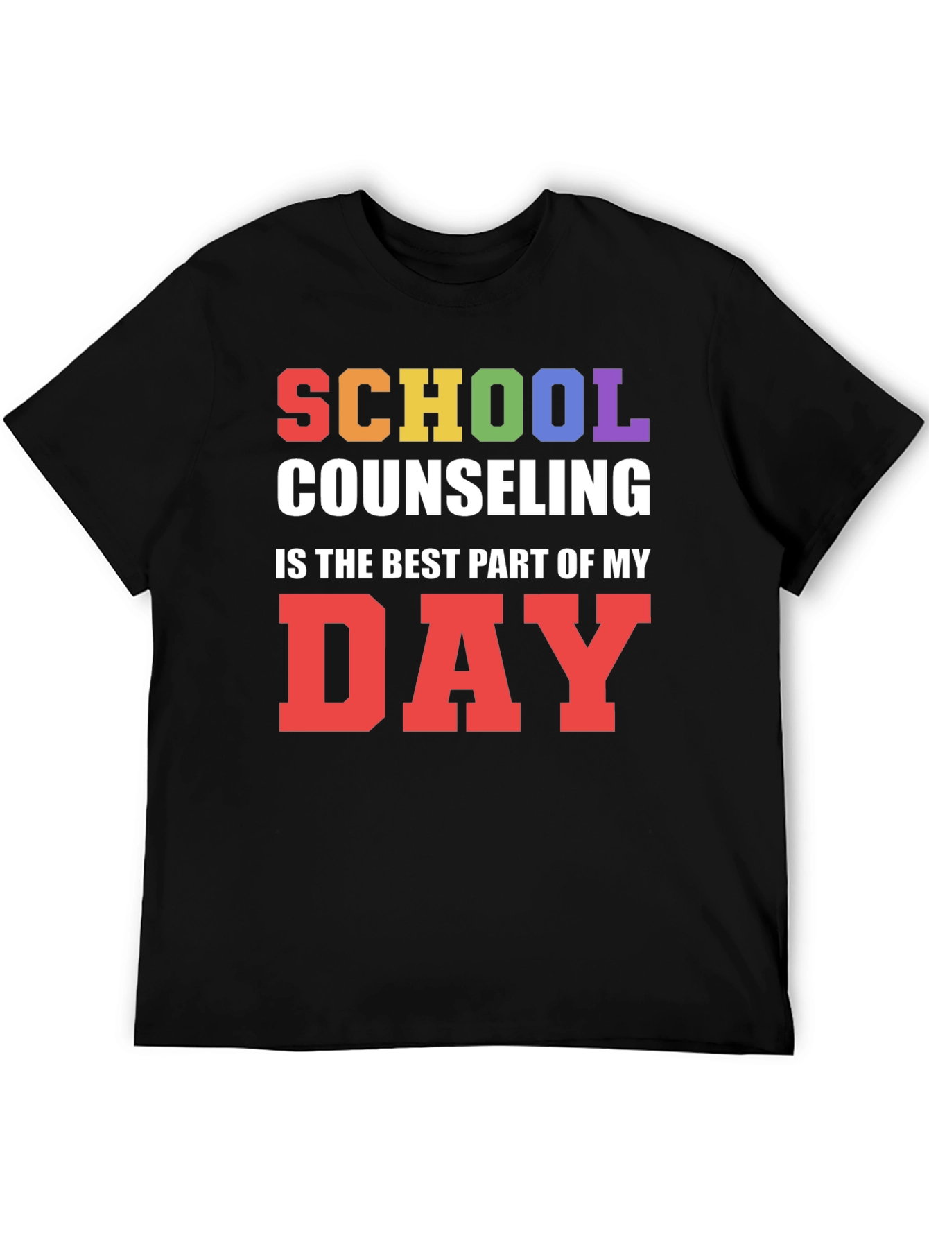 Black School Counseling T-Shirt: Best Part of My Day view 5