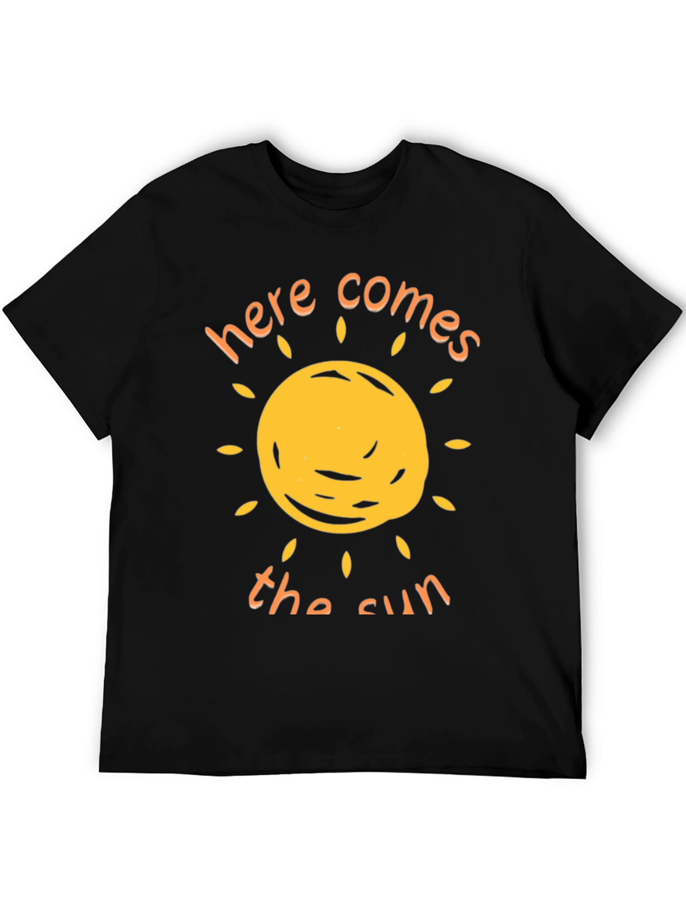 Black Here Comes The Sun Graphic T-Shirt view 5